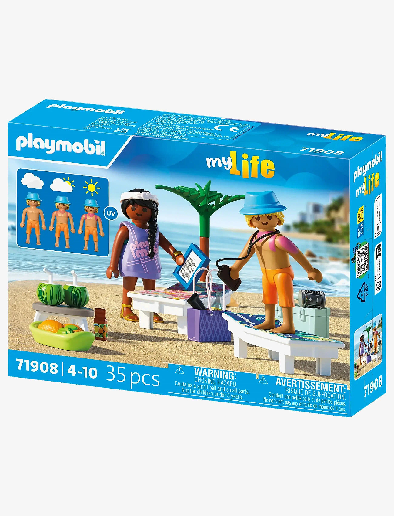 PLAYMOBIL - Couples Trip at the Beach - playmobil my life - multicolored - 1