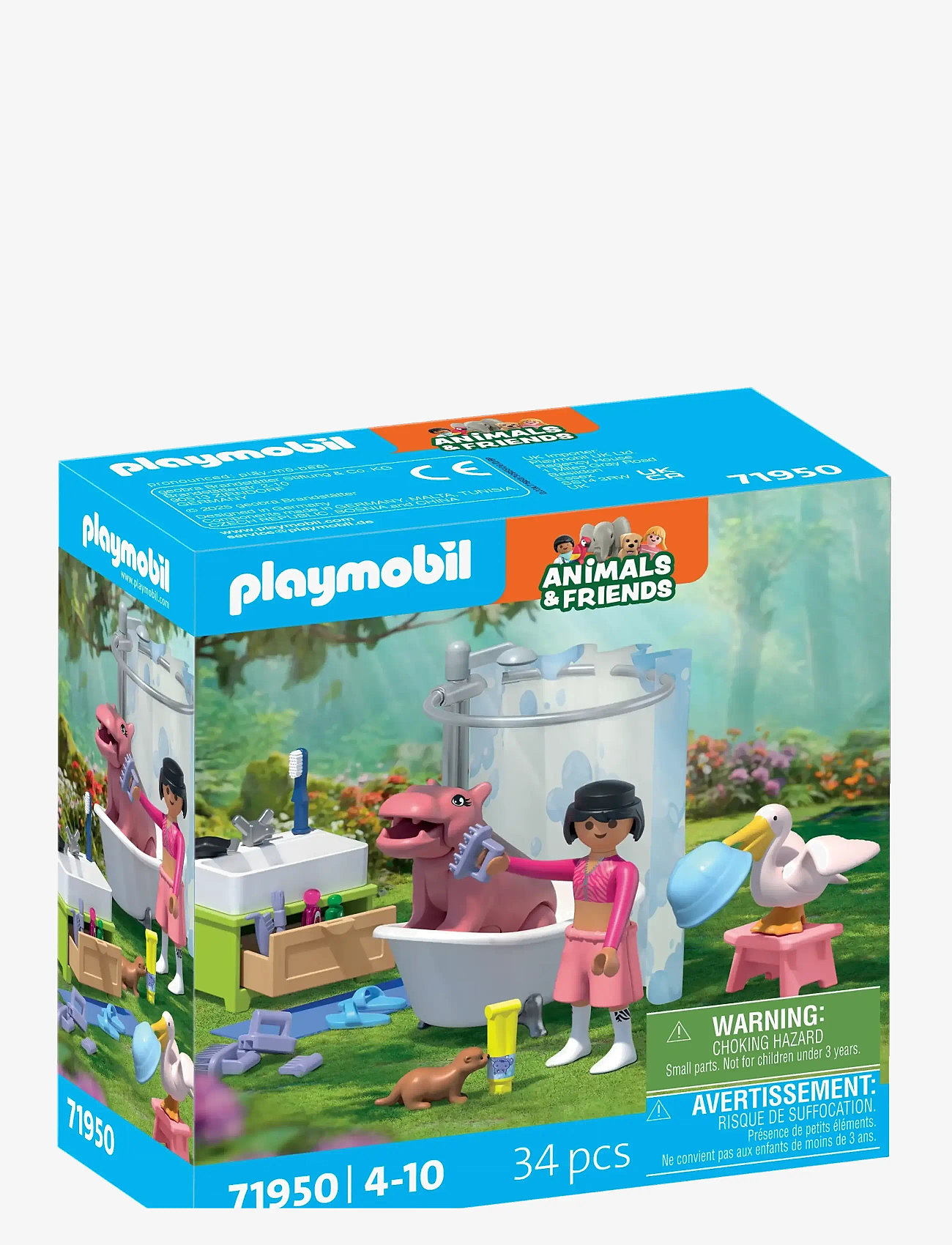 PLAYMOBIL - Animal bathing fun - playmobil animals & friends - multicolored - 0