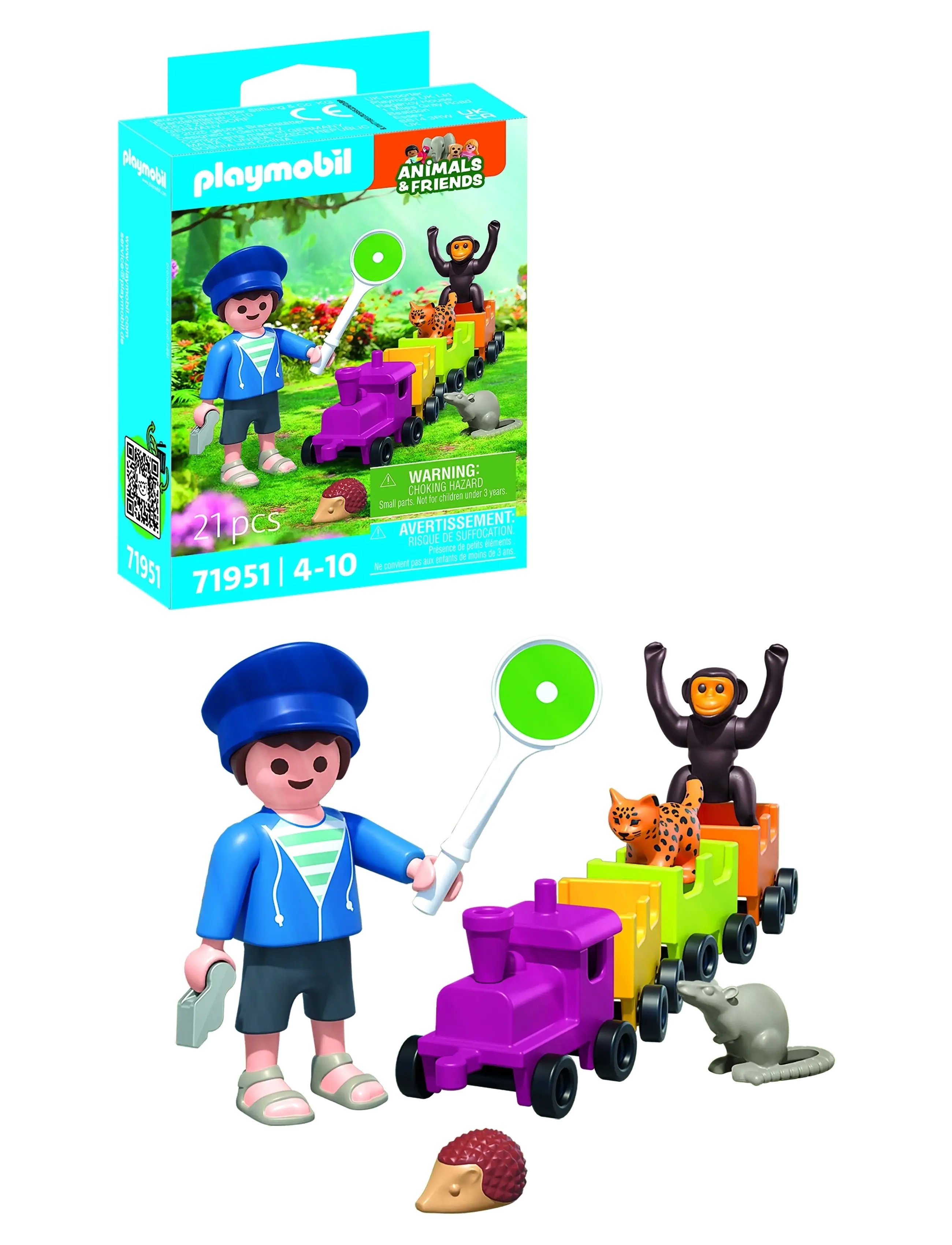 PLAYMOBIL Togtur, Børn, Playmobil Dyr & Friends, Multi/mønstret, Str: ONE SIZE