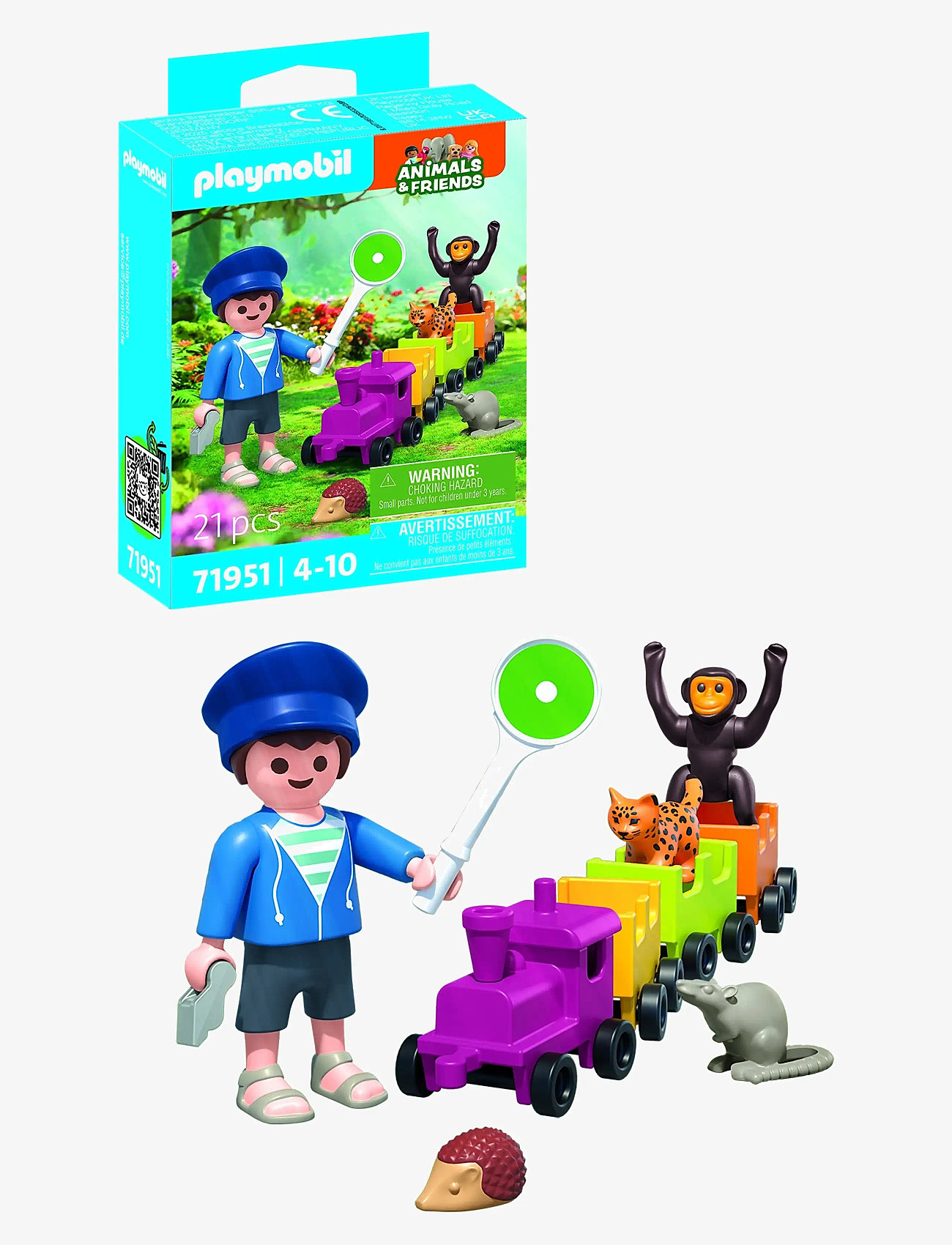 PLAYMOBIL - Small locomotive trip - playmobil animals & friends - multicolored - 0