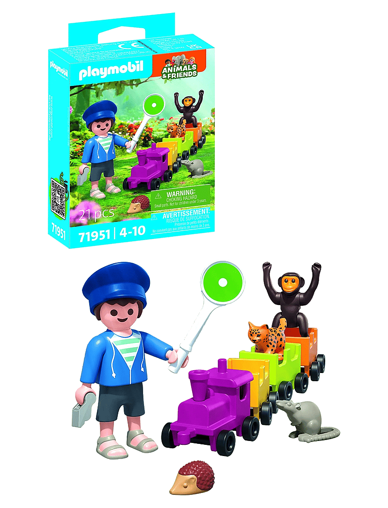 PLAYMOBIL - Small locomotive trip - playmobil animals & friends - multicolored - 0