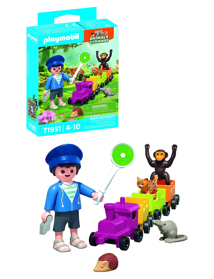 PLAYMOBIL - Small locomotive trip - playmobil animals & friends - multicolored - 0