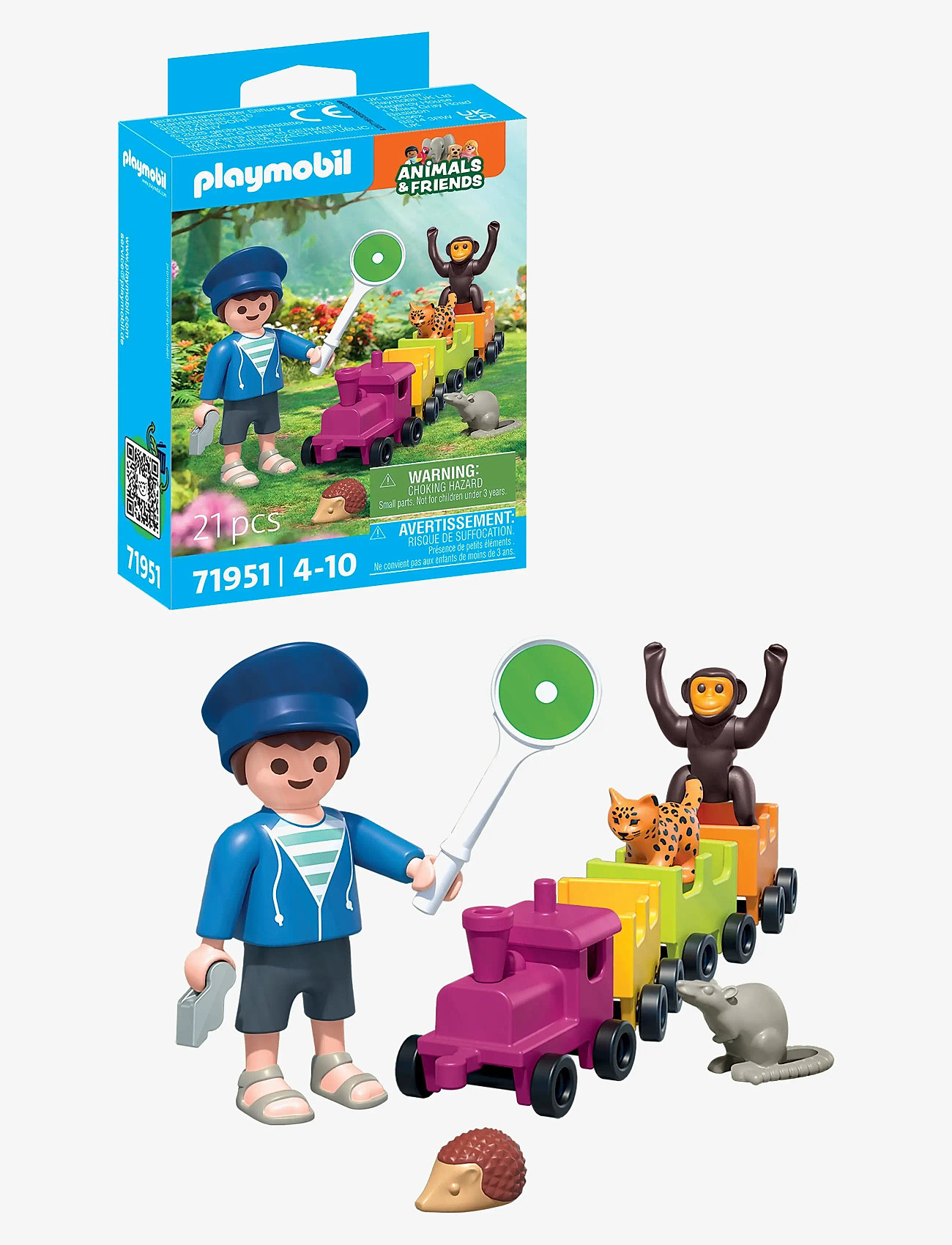 PLAYMOBIL - Small locomotive trip - playmobil animals & friends - multicolored - 1