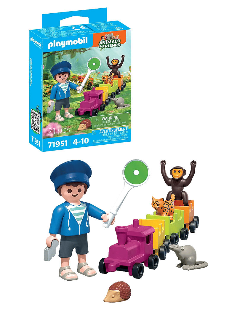 PLAYMOBIL - Small locomotive trip - playmobil animals & friends - multicolored - 1