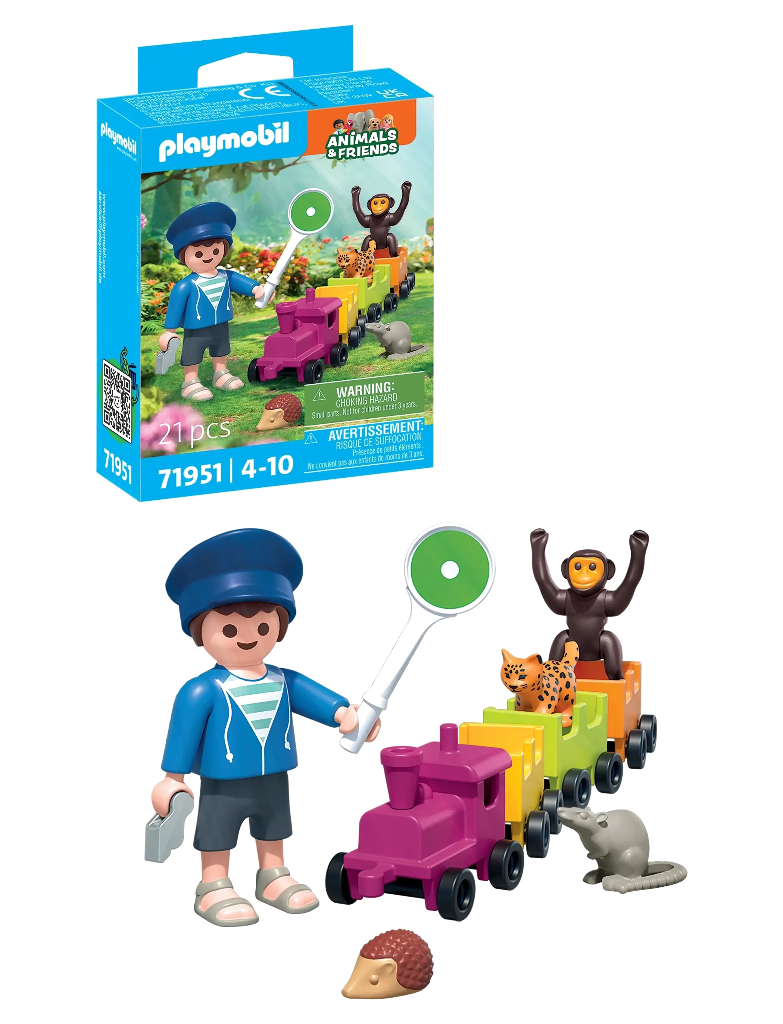 PLAYMOBIL - Small locomotive trip - playmobil animals & friends - multicolored - 1