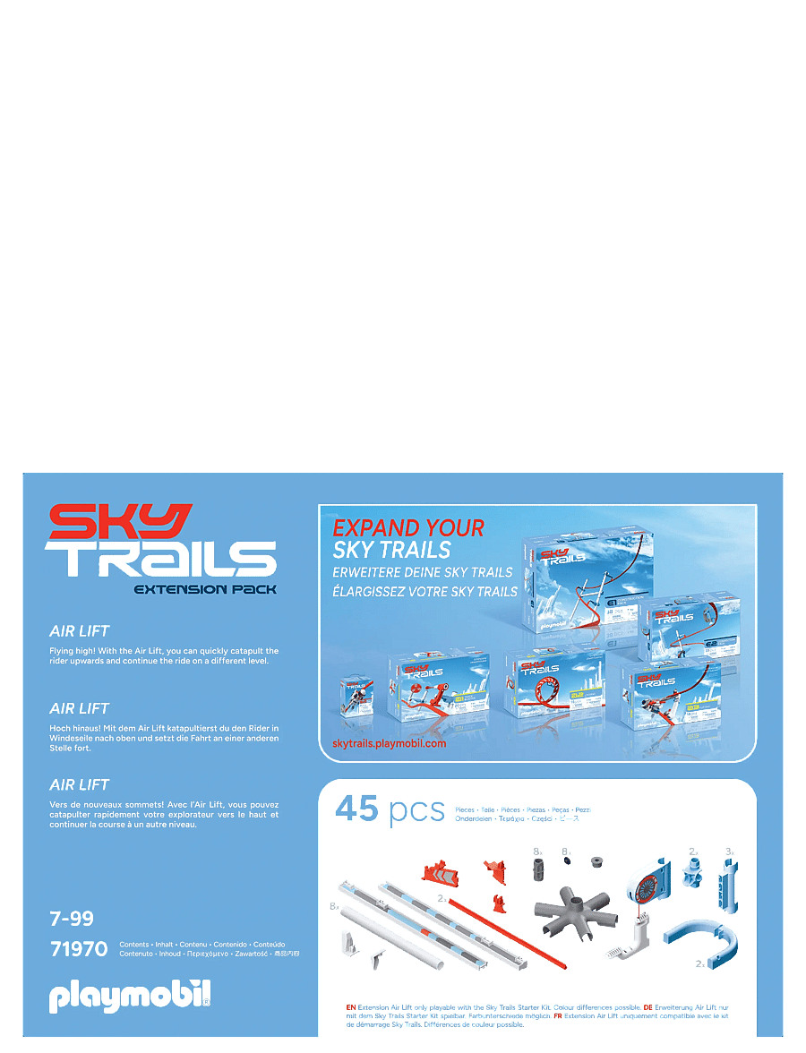 PLAYMOBIL - Sky Trails: Luftløft - bilbanor - multicolored - 3