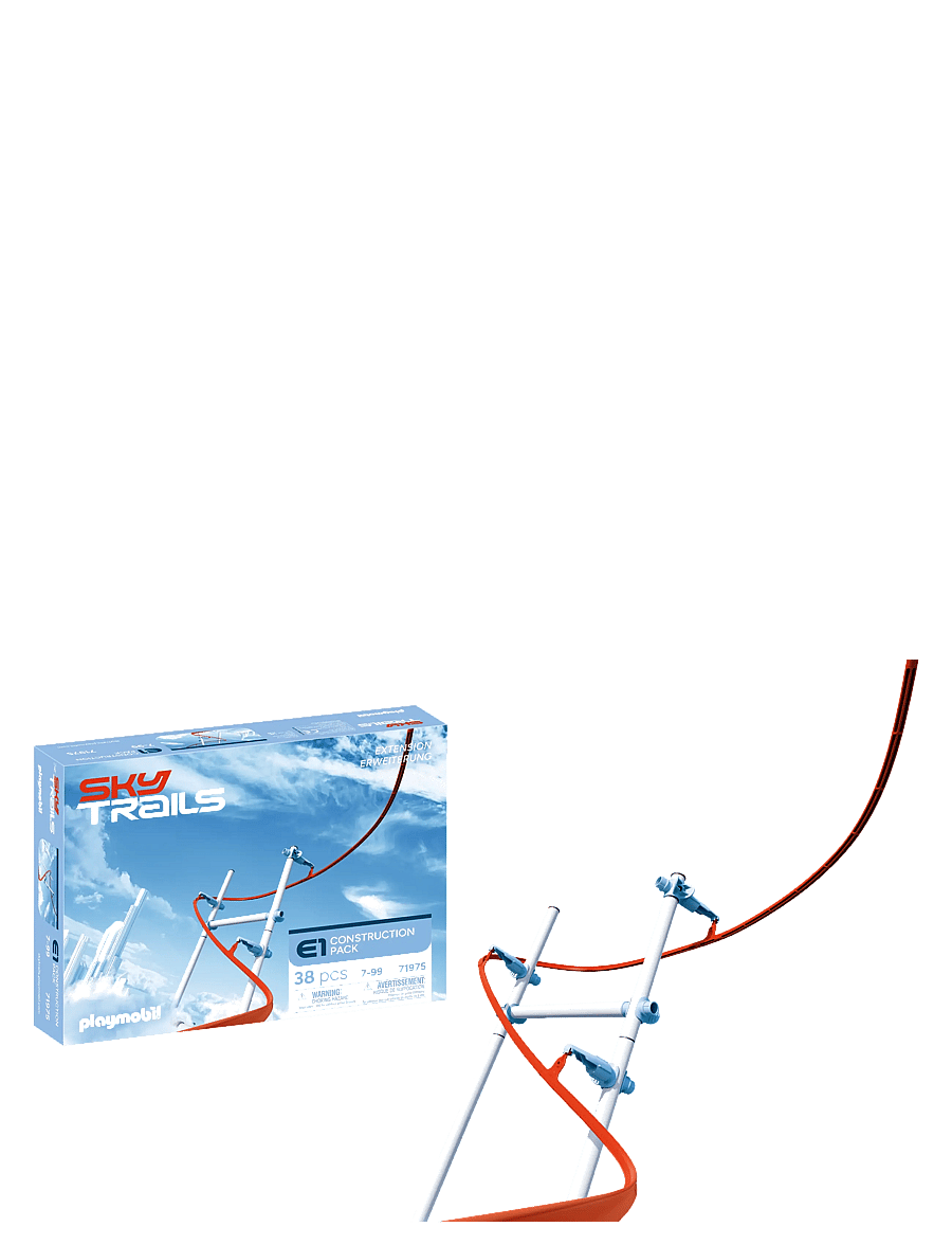 PLAYMOBIL - Sky Trails: Byggepakke - bilbanor - multicolored - 1