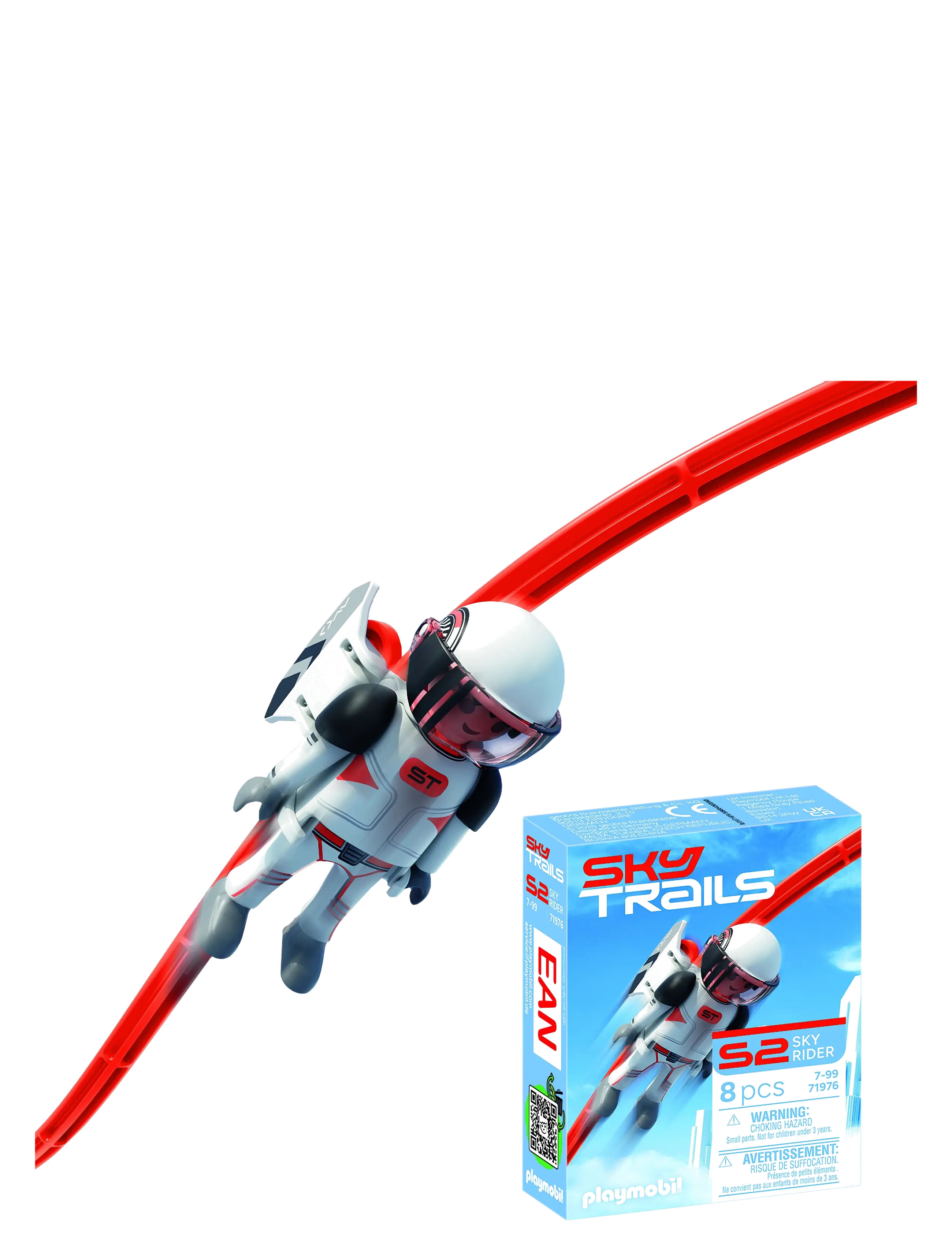 PLAYMOBIL Sky Trails: Sky Rider Figur, One Size, Multi/patterned, Legetøjsbiler Og -Køretøjer > Racerbaner, Børn