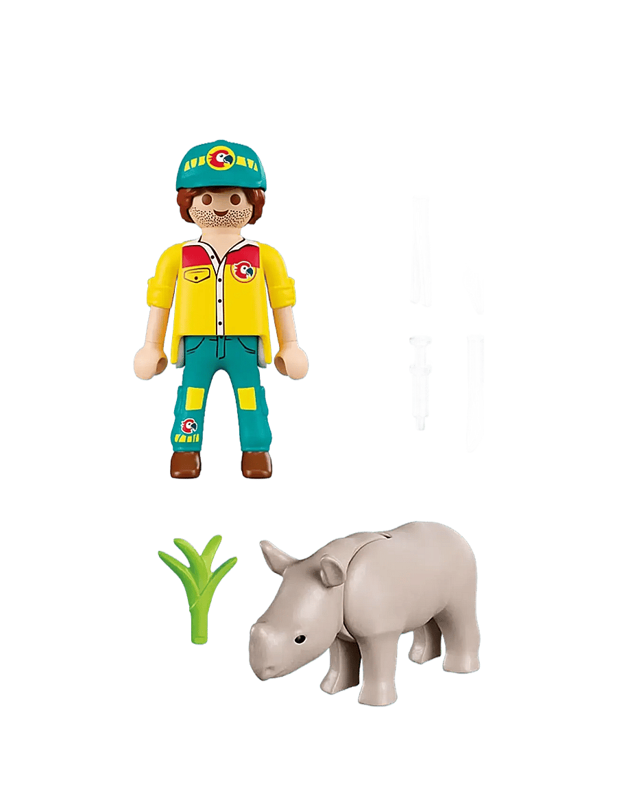 PLAYMOBIL - DuoPack Ranger with Rhino - multicolored - 2
