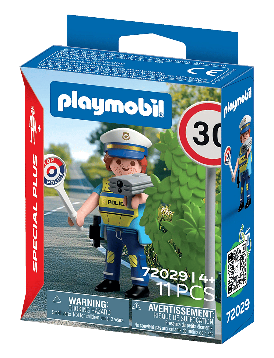 PLAYMOBIL - Politibetjent med fartsmåler - playmobil special plus - multicolored - 0