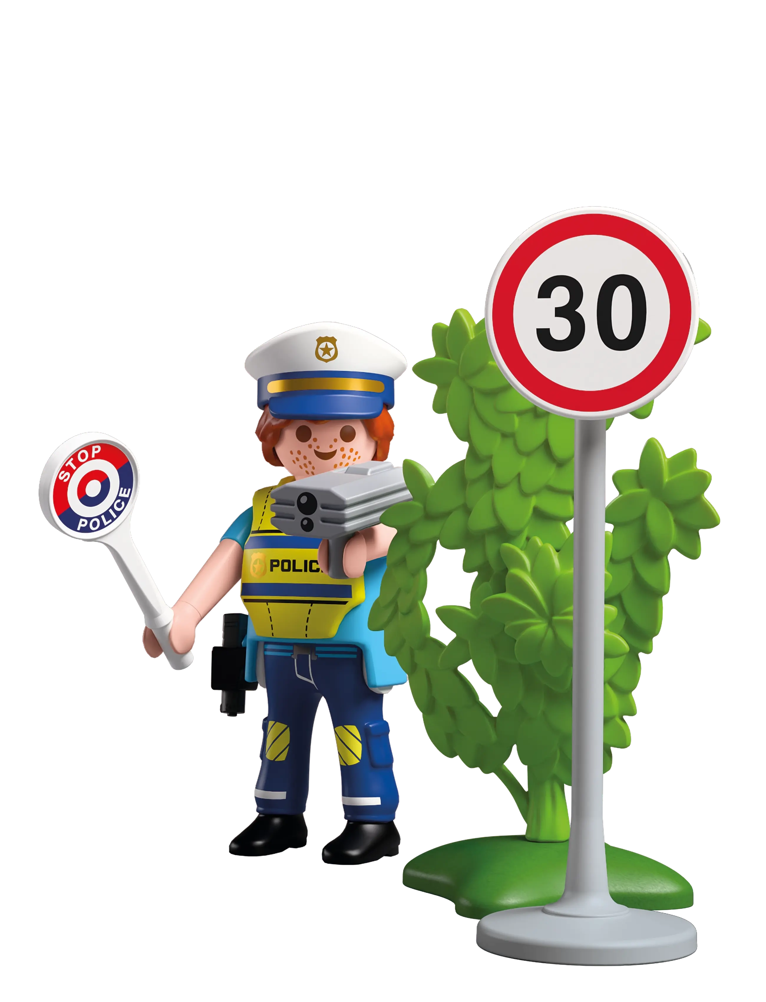 PLAYMOBIL - Politibetjent med fartmåler - multicolored - 1