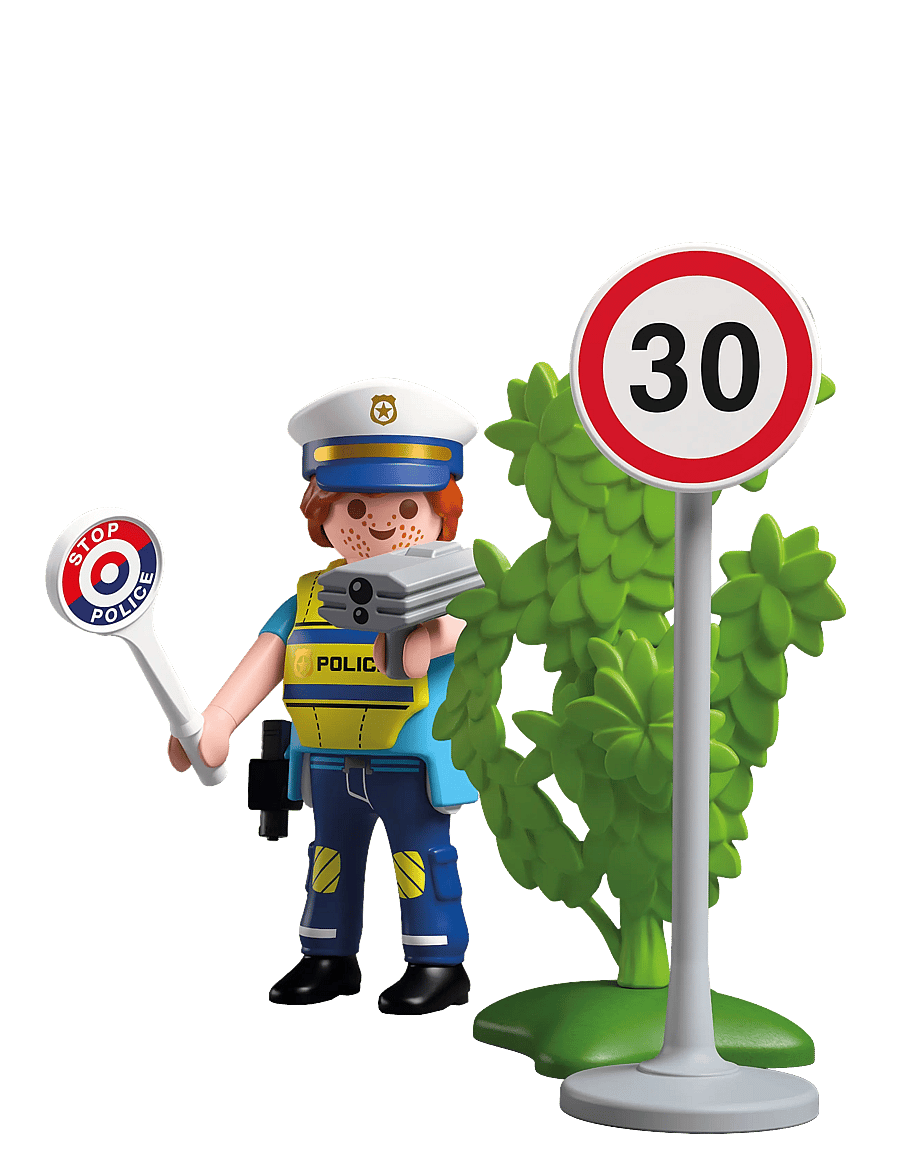 PLAYMOBIL - Politibetjent med fartsmåler - playmobil special plus - multicolored - 1