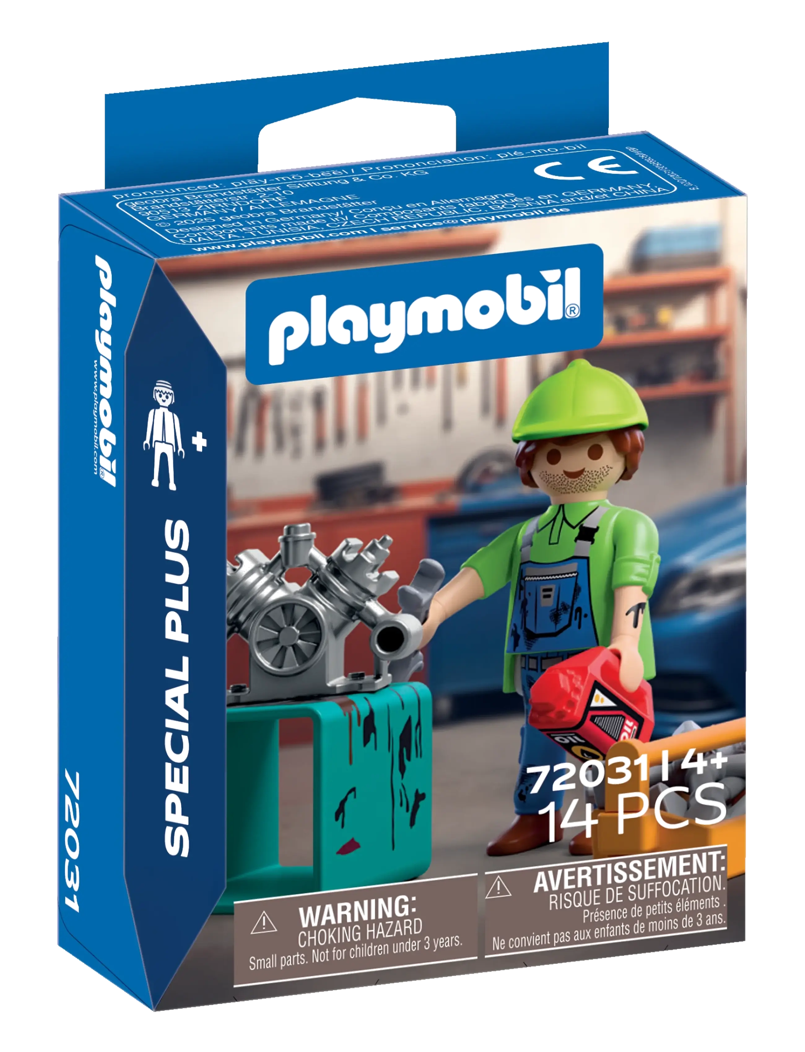 PLAYMOBIL Mechanic - Playmobil Special Plus - MULTICOLORED / green