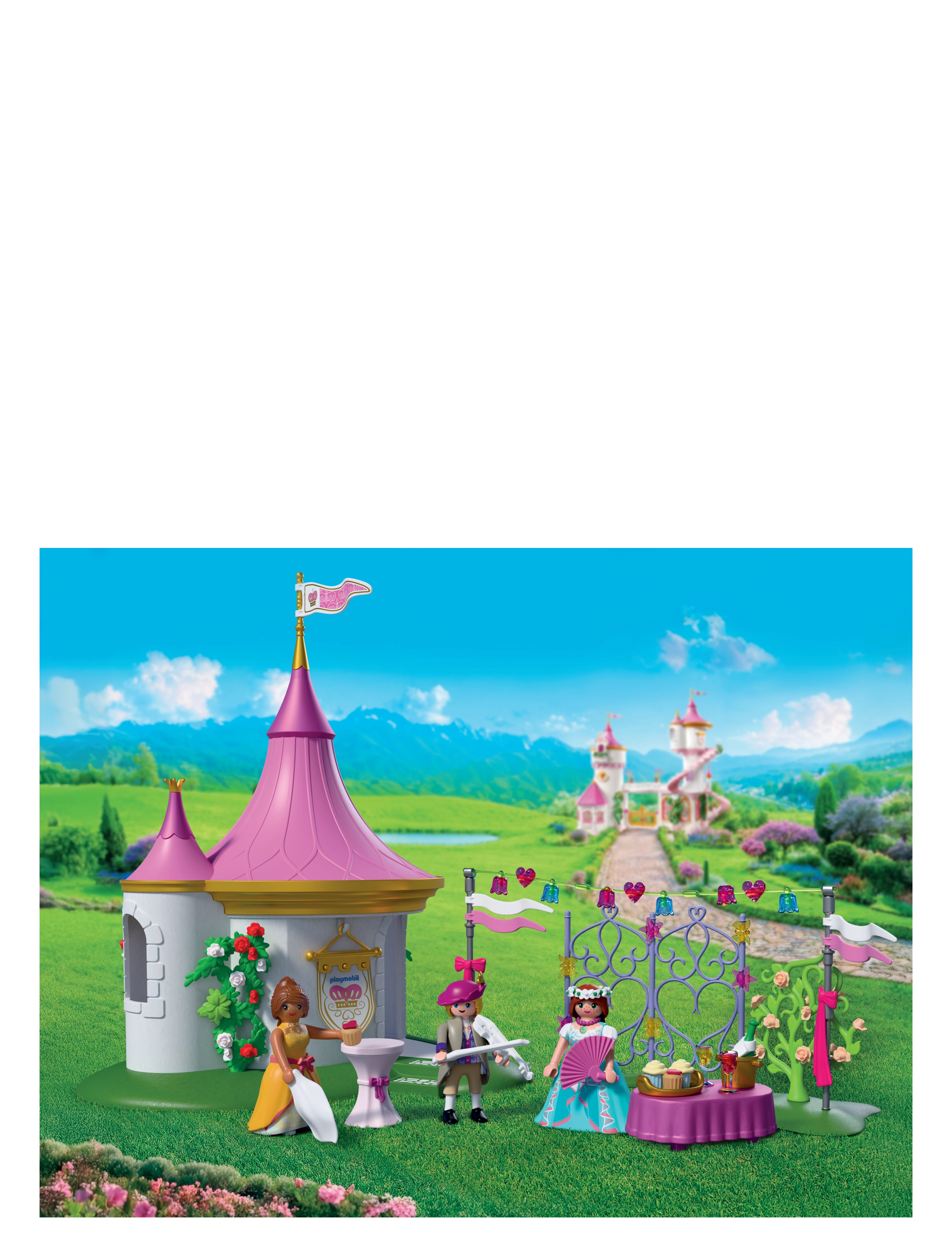 PLAYMOBIL Maskebal I Pavillonen, One Size, Pink, Playmobil Legetøj > Playmobil Princess, Børn