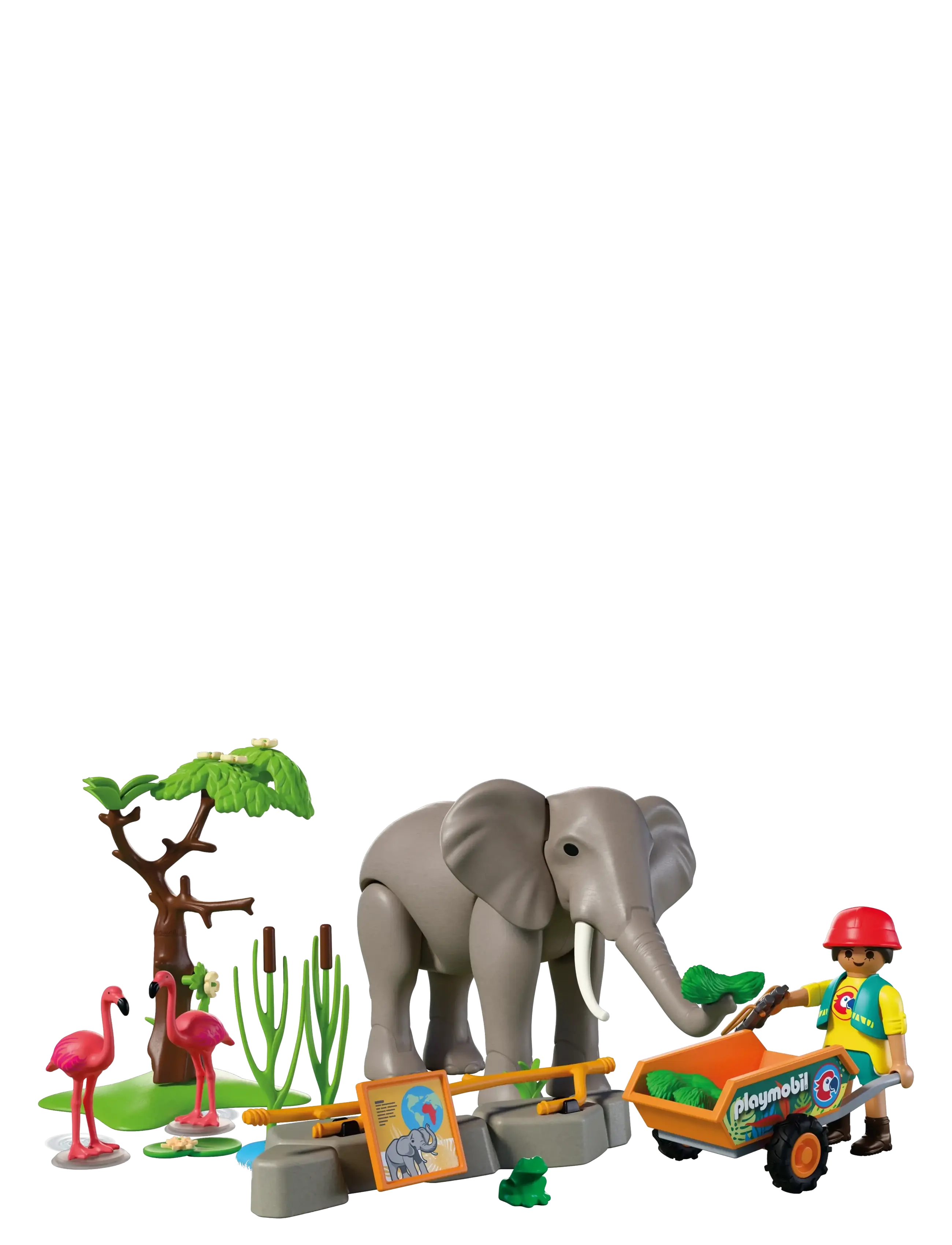 PLAYMOBIL - Elefant med dyrepasser - multicolored - 2
