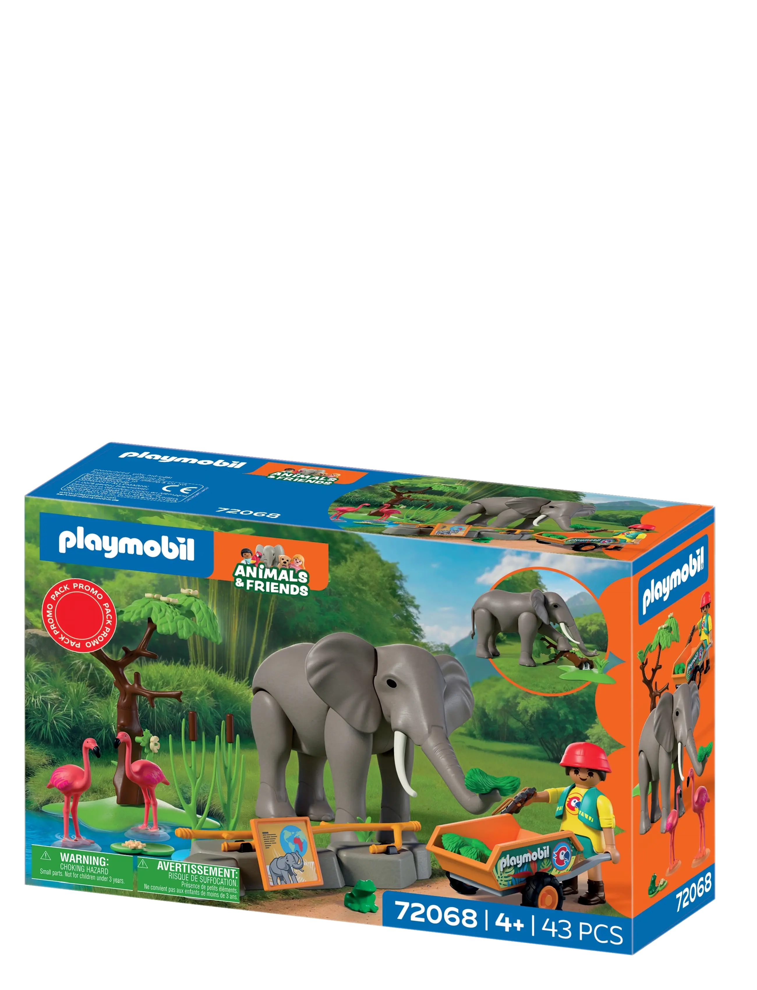PLAYMOBIL - Elefant med dyrepasser - multicolored - 4