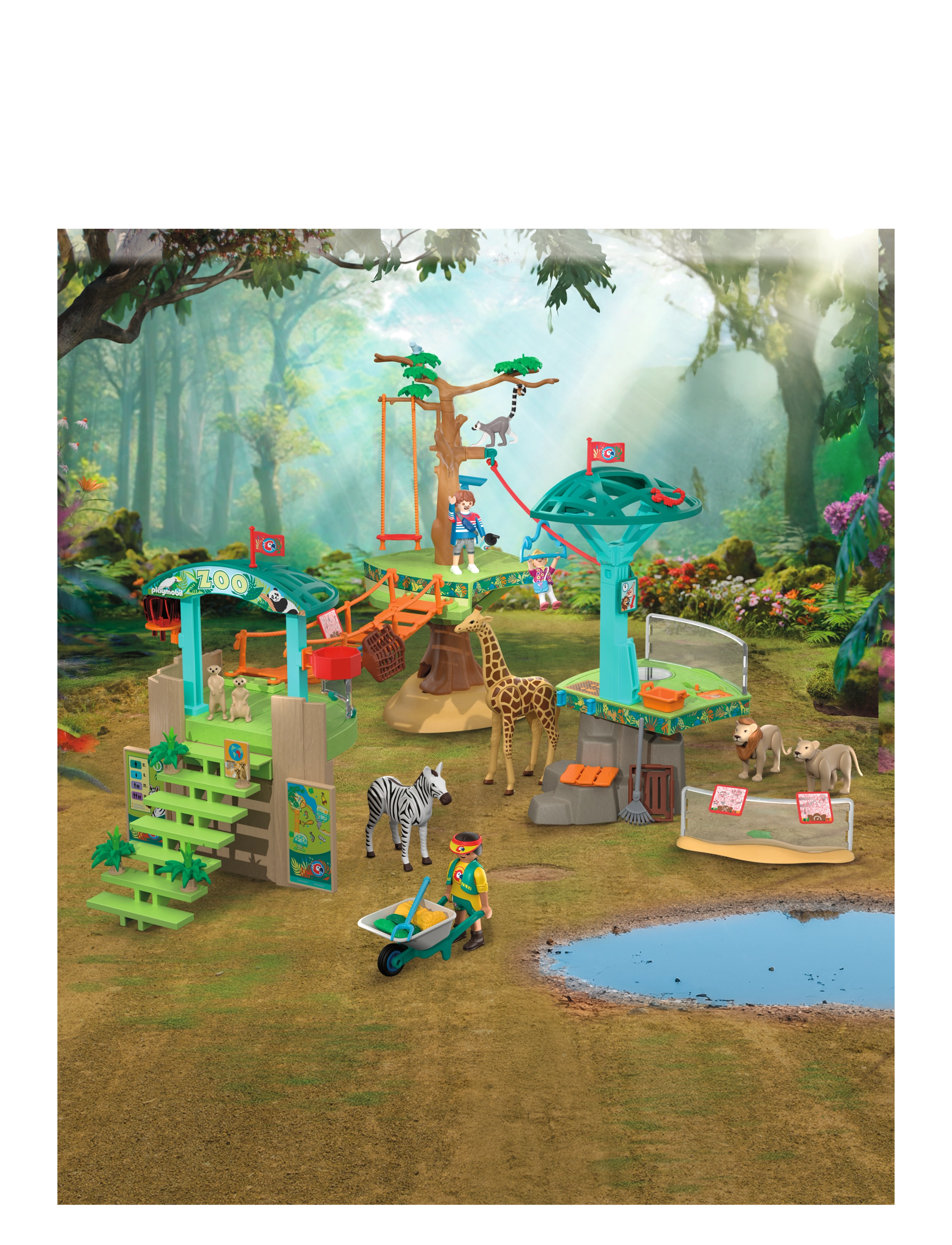 PLAYMOBIL - Zoo: Vildmarkens klatrepark - multicolored - 0