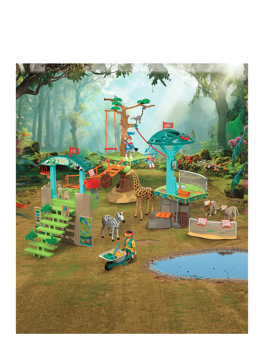 PLAYMOBIL - Dyrepark: Villmarks klatrepark - playmobil animals & friends - multicolored - 0