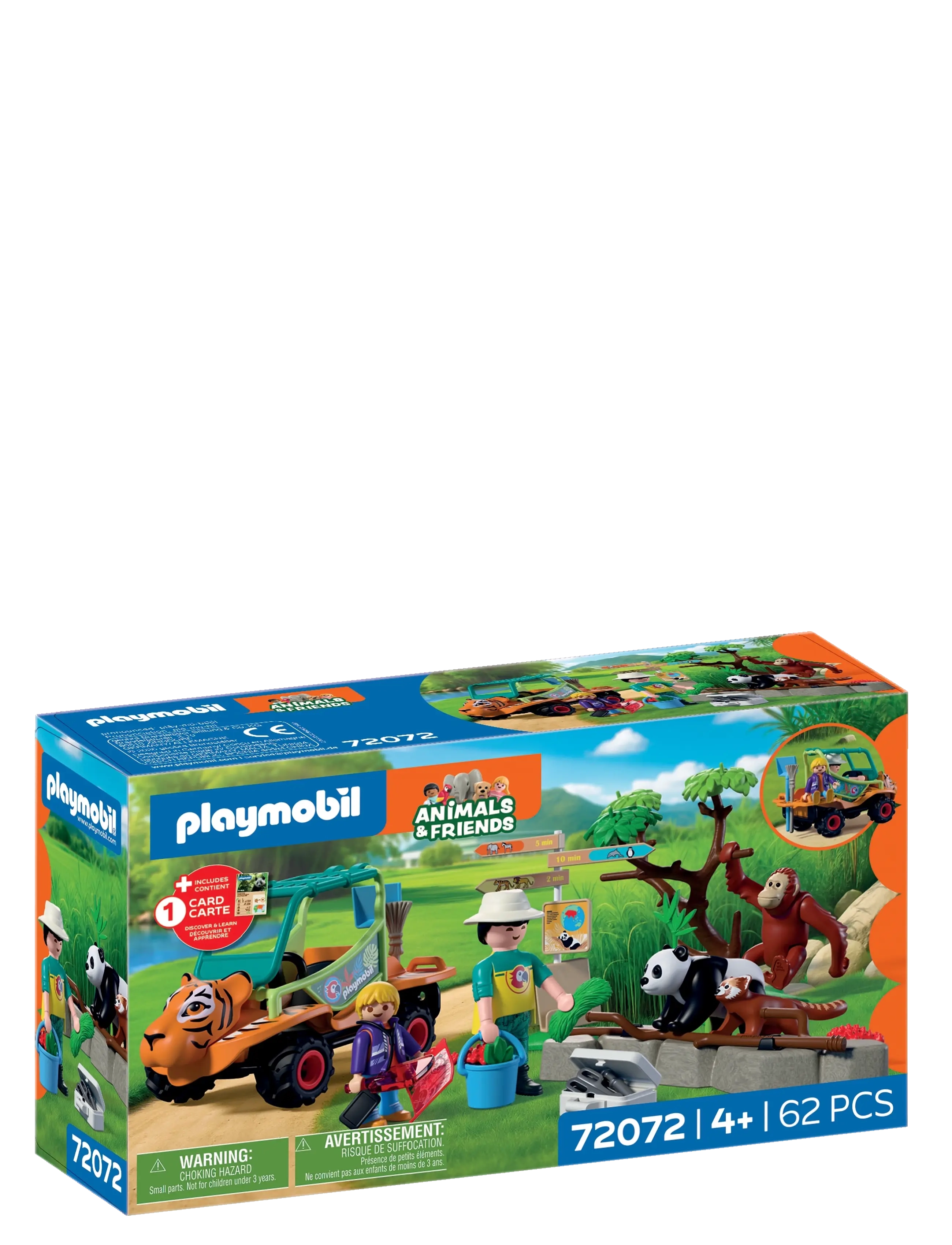 PLAYMOBIL Zoo: Dyrepasser med køretøj - Playmobil legetøj - MULTICOLORED / multi