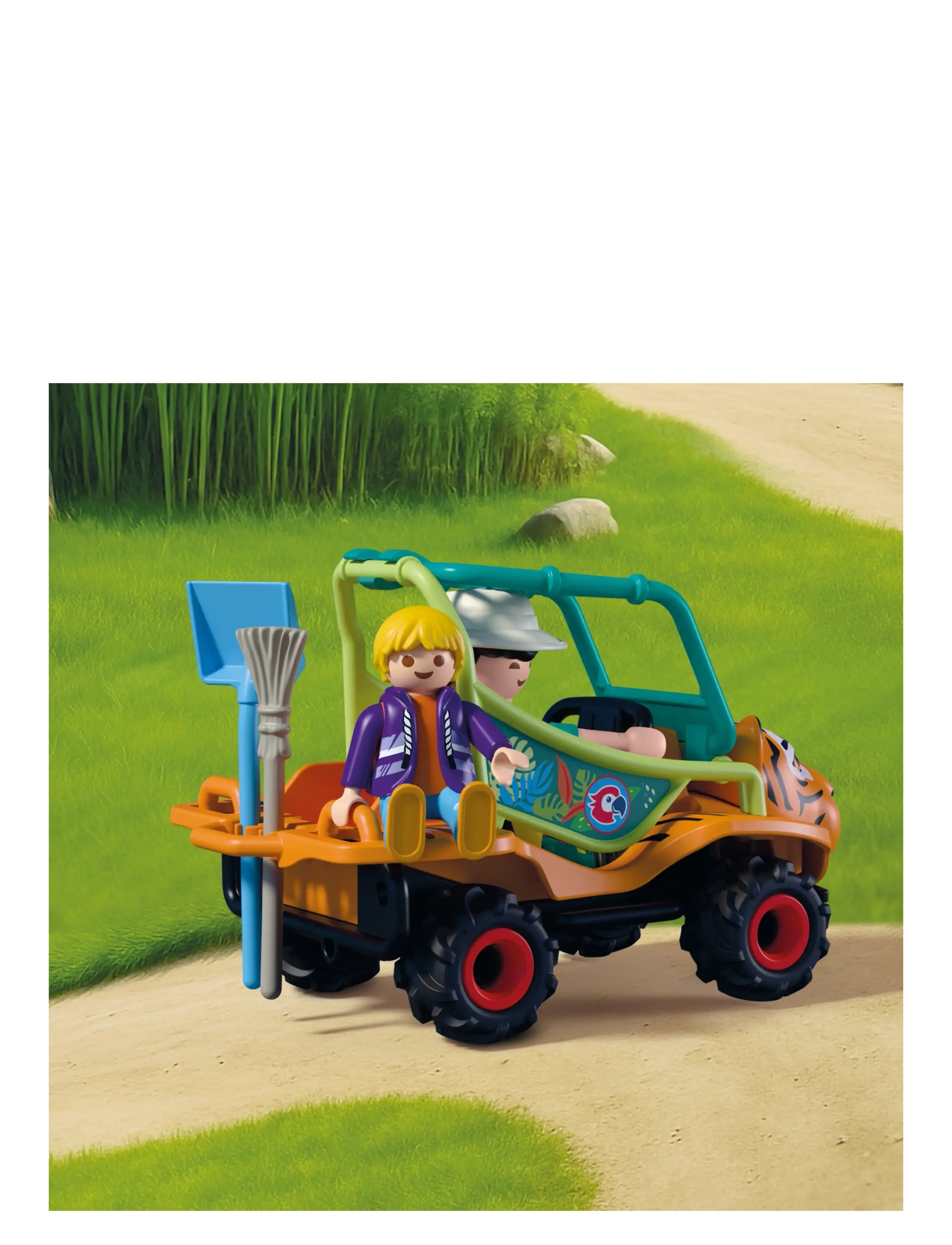 PLAYMOBIL - Zoo: Dyrepasser med køretøj - multicolored - 3
