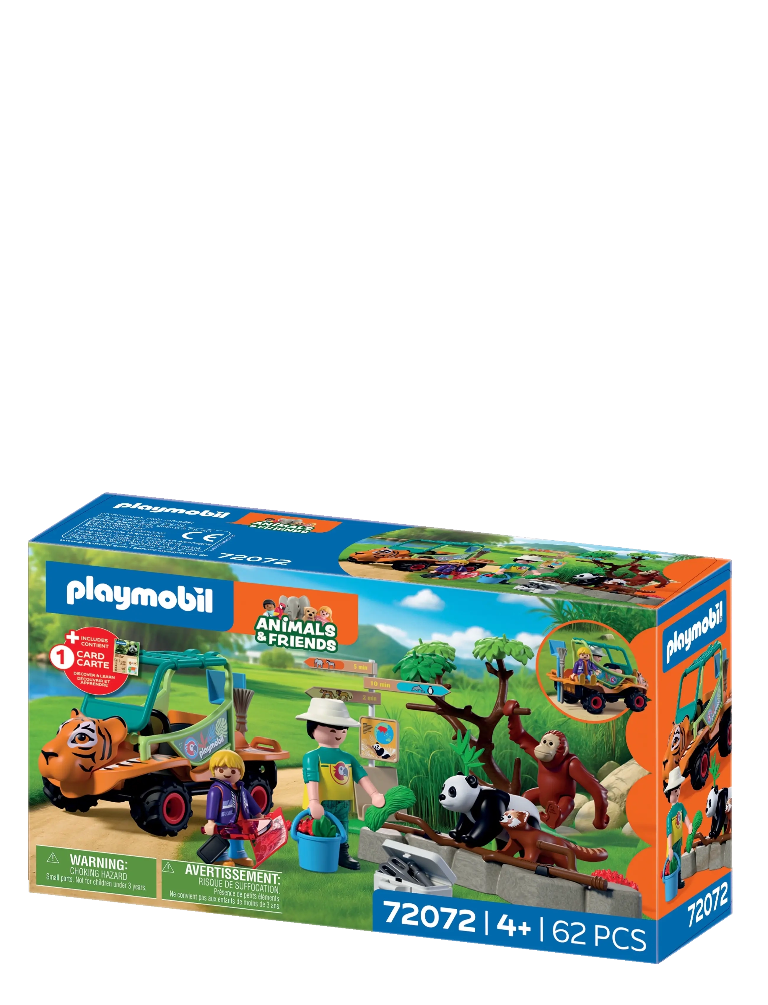 PLAYMOBIL - Zoo: Dyrepasser med køretøj - multicolored - 2