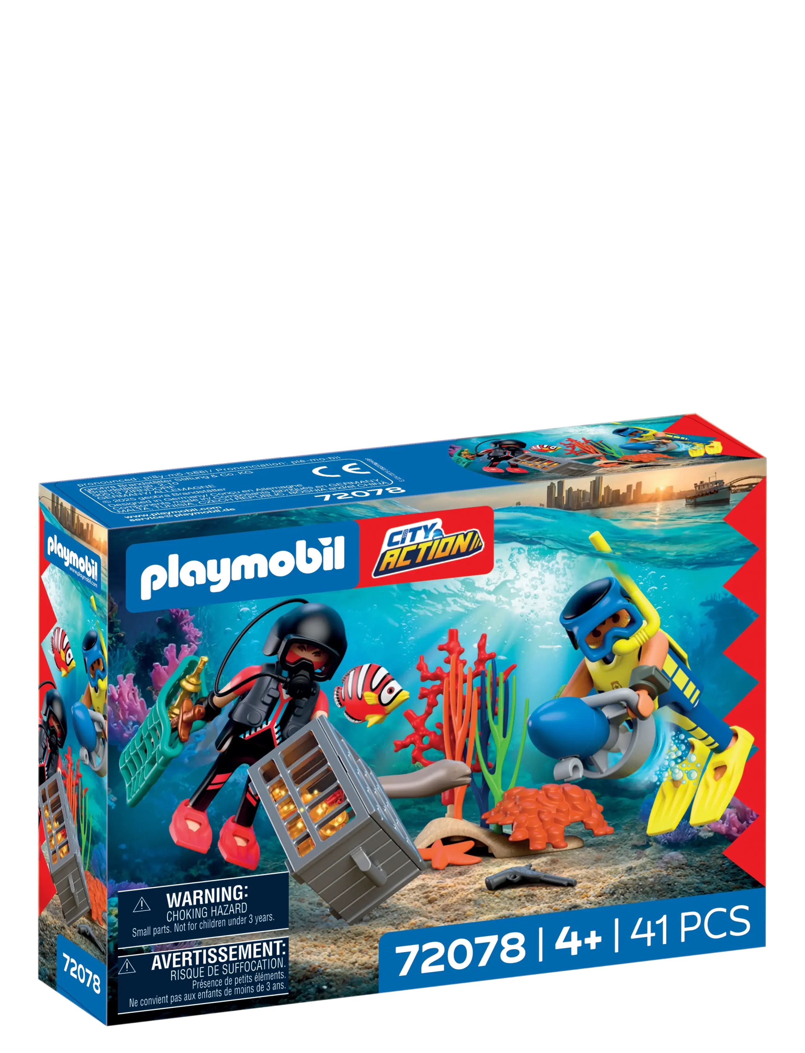 PLAYMOBIL - Politidykker med skat - multicolored - 3