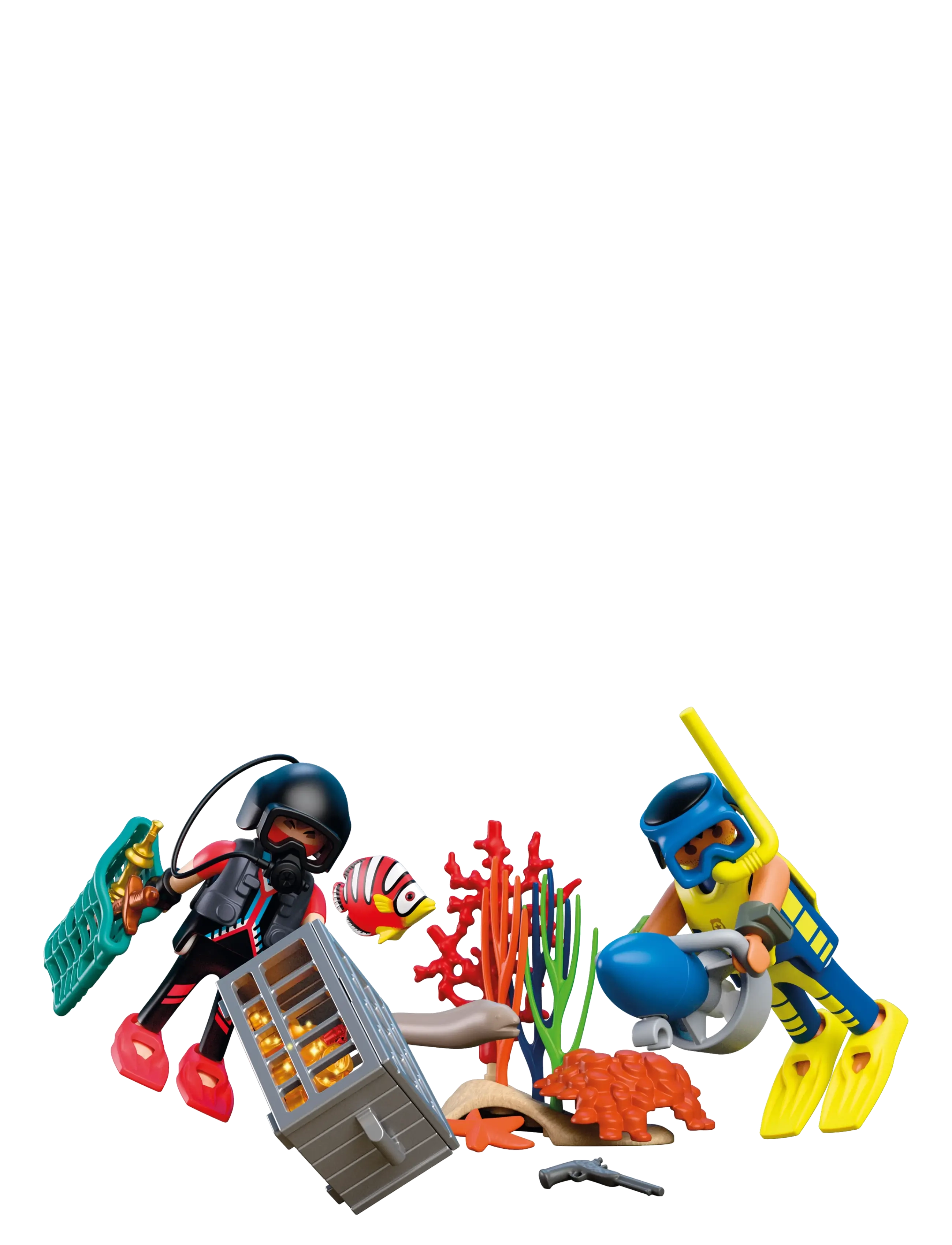 PLAYMOBIL - Politidykker med skat - multicolored - 5