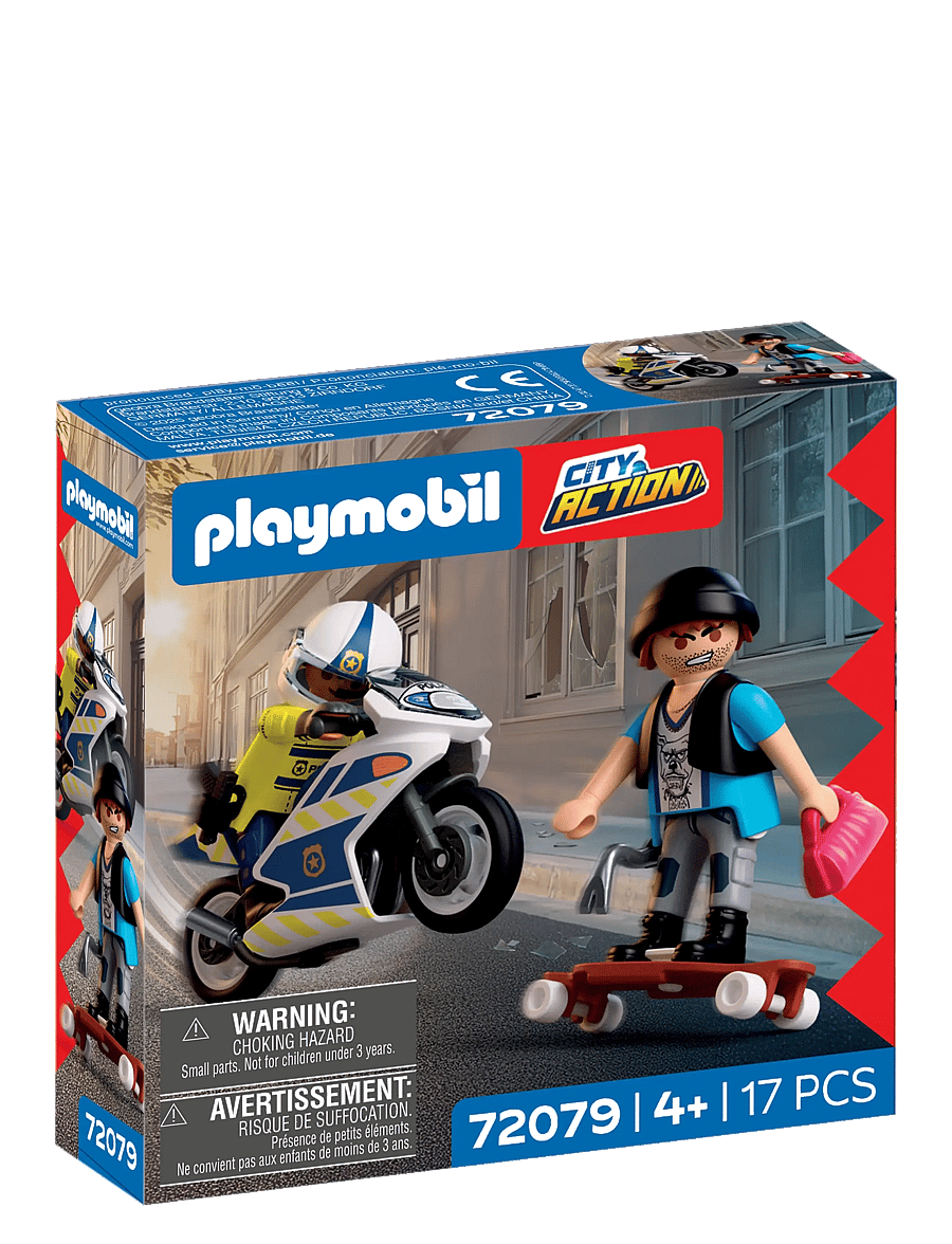 PLAYMOBIL - Motorcycle Chase - playmobil city action - multicolored - 1