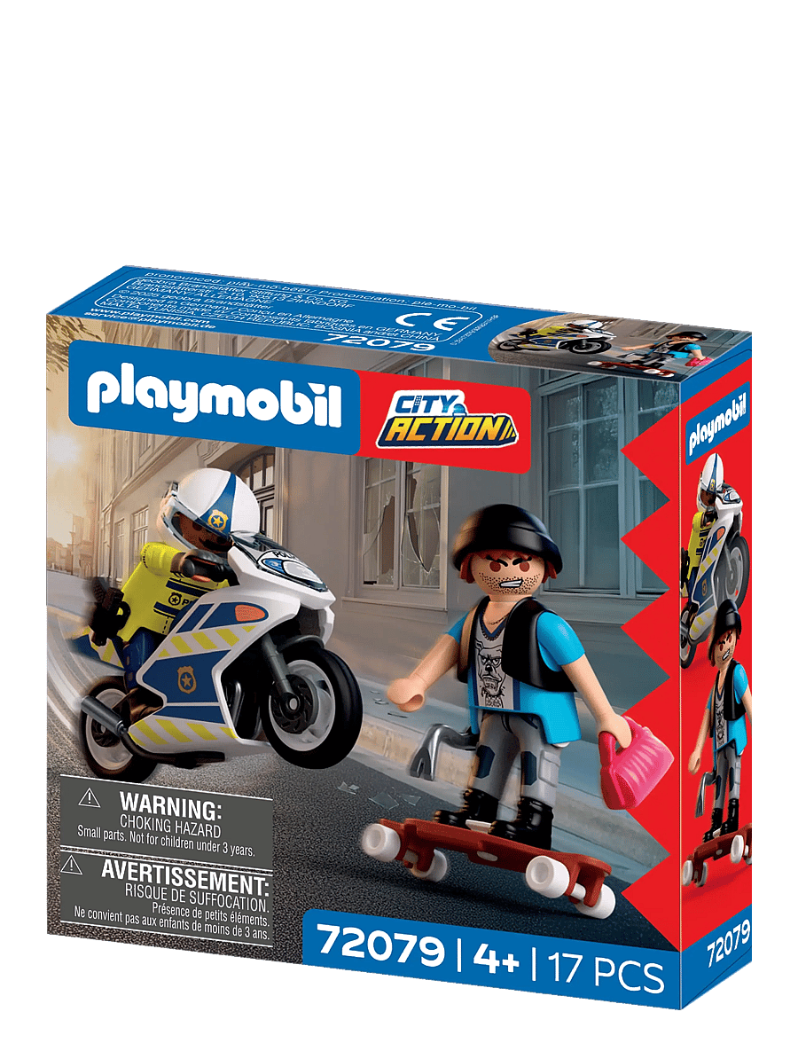 PLAYMOBIL - Motorcycle Chase - playmobil city action - multicolored - 2