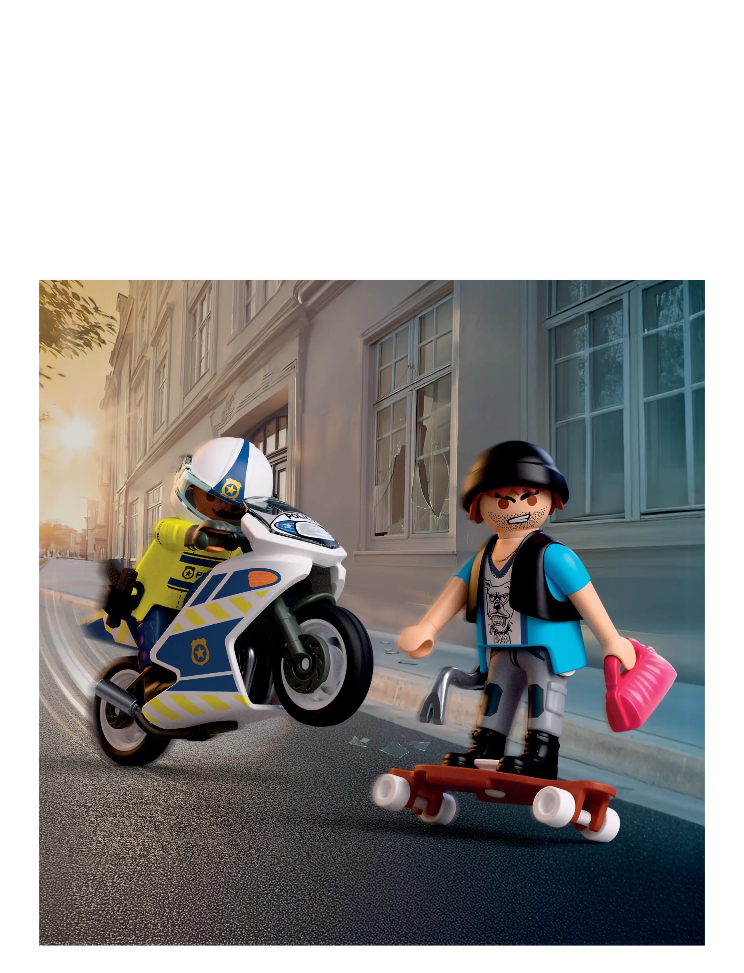 PLAYMOBIL Motorcykeljagt, One Size, Multi/patterned, Playmobil Legetøj > Playmobil City Action, Børn