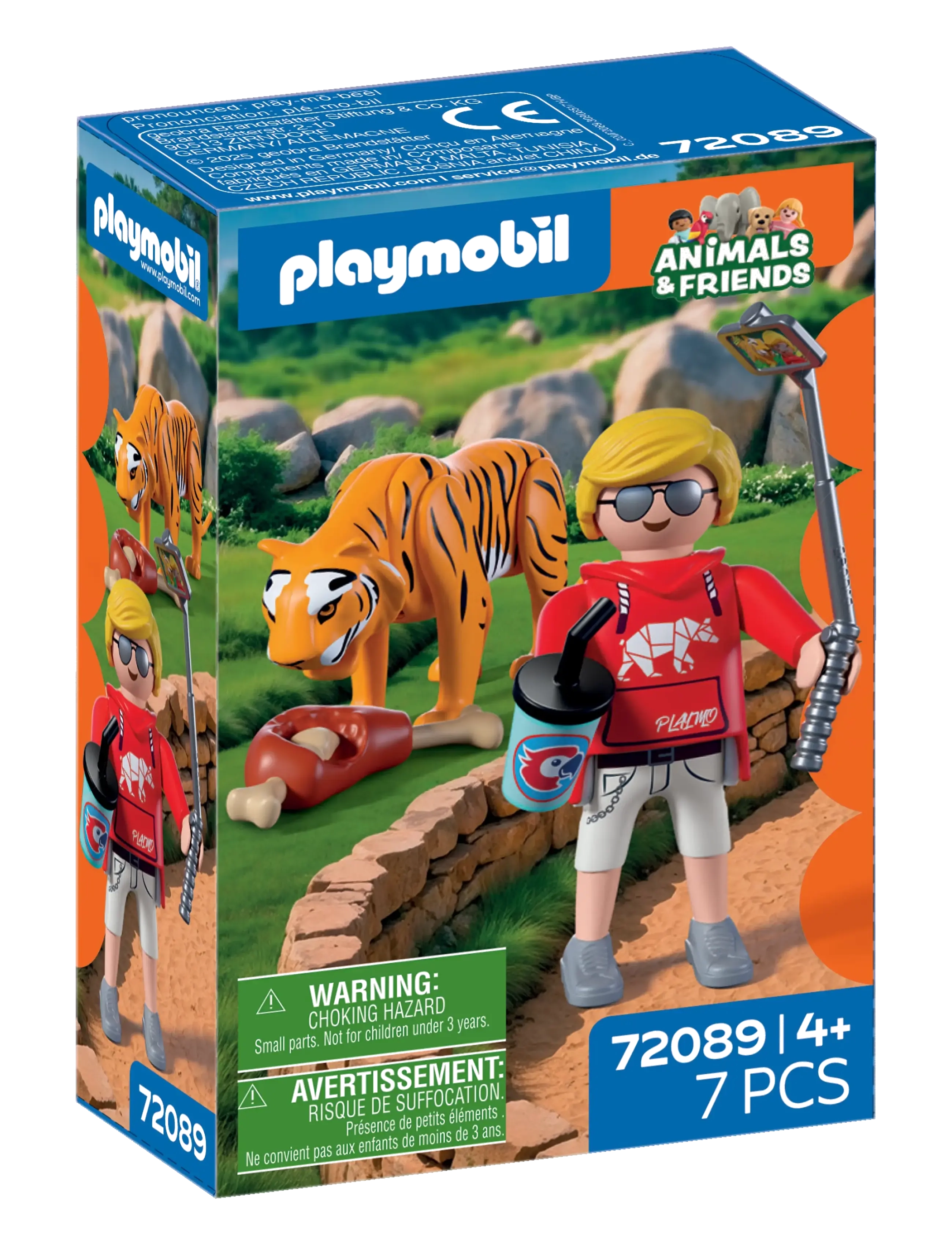 PLAYMOBIL Zoo: Tiger og besøgende - Julegaver til børn - MULTICOLORED / multi