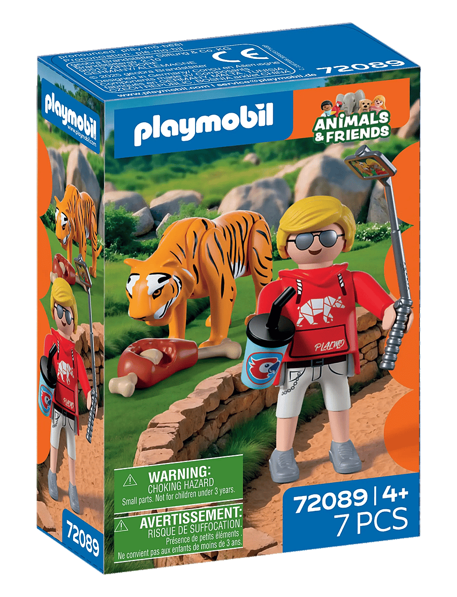 PLAYMOBIL - Zoo: Tiger and Visitor - multicolored - 1