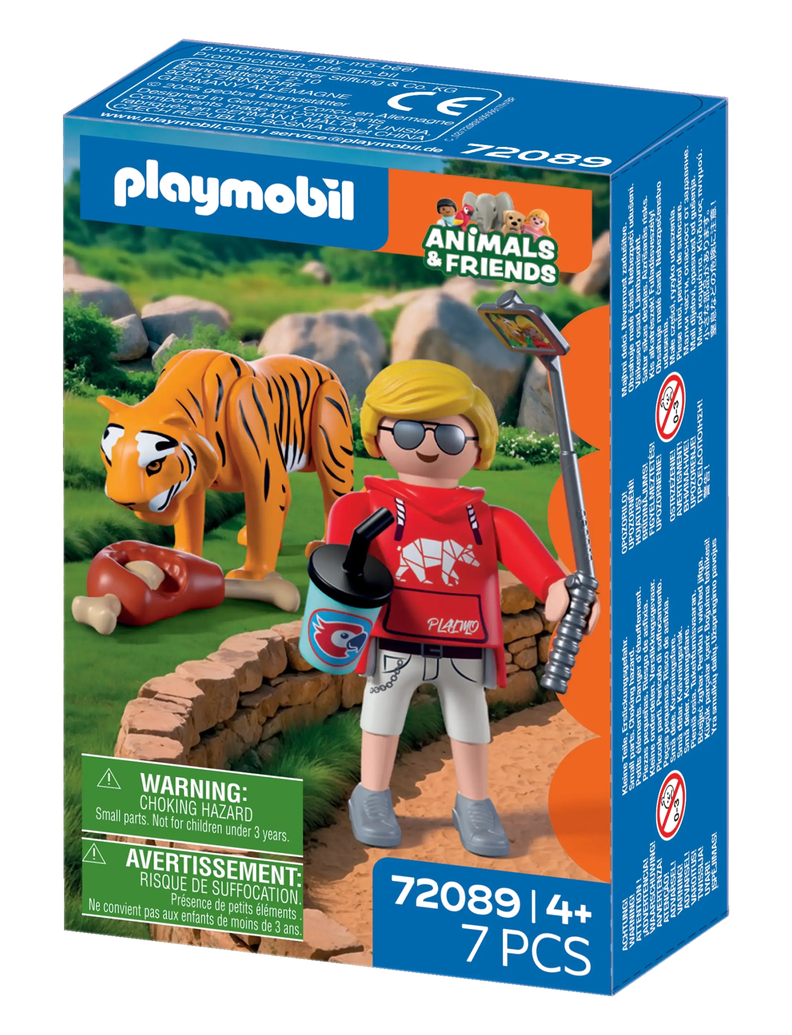 PLAYMOBIL - Zoo: Tiger og besøgende - playmobil animals & friends - multicolored - 4