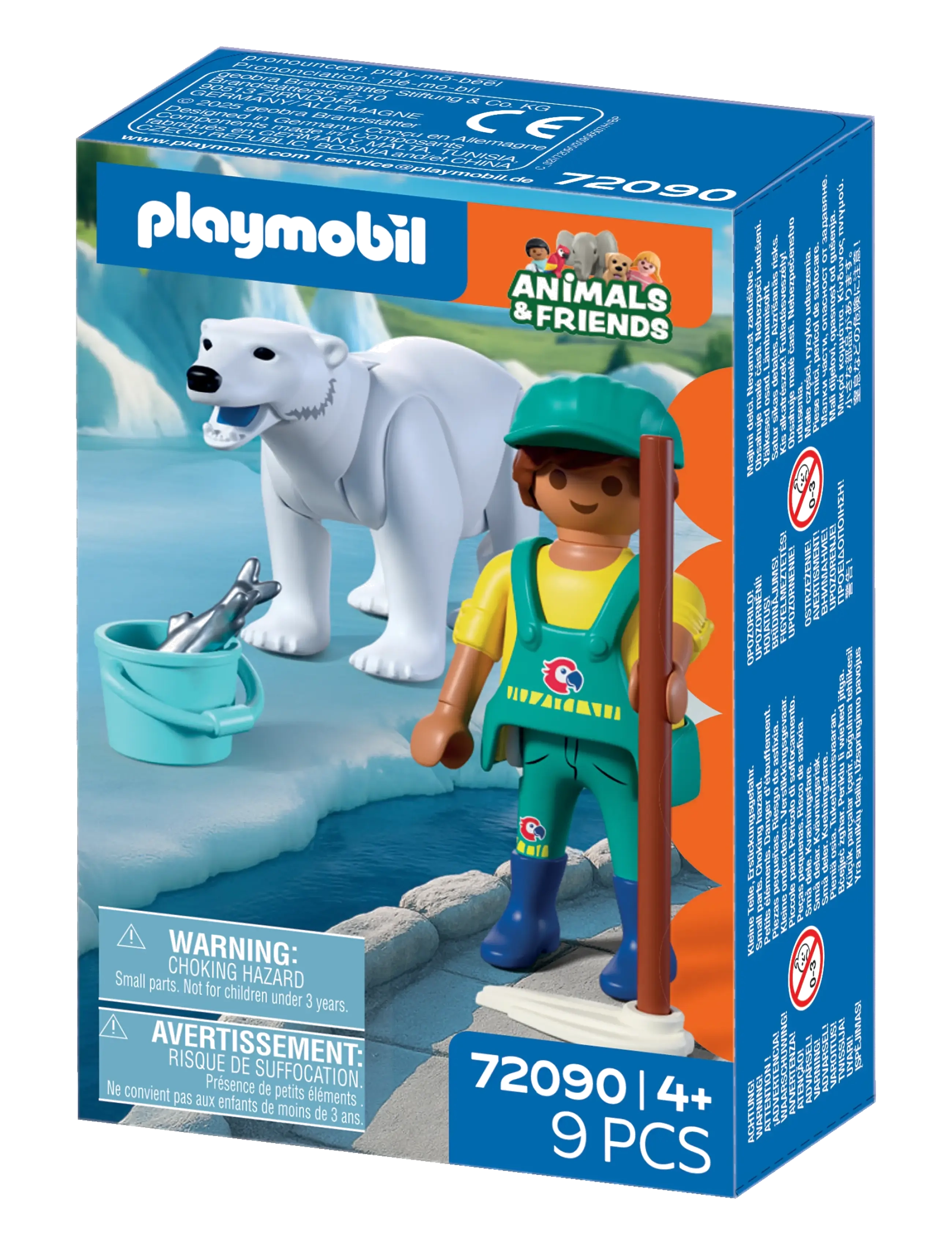 PLAYMOBIL Zoo: Polar Bear and Zookeeper - Lelut - MULTICOLORED / multi