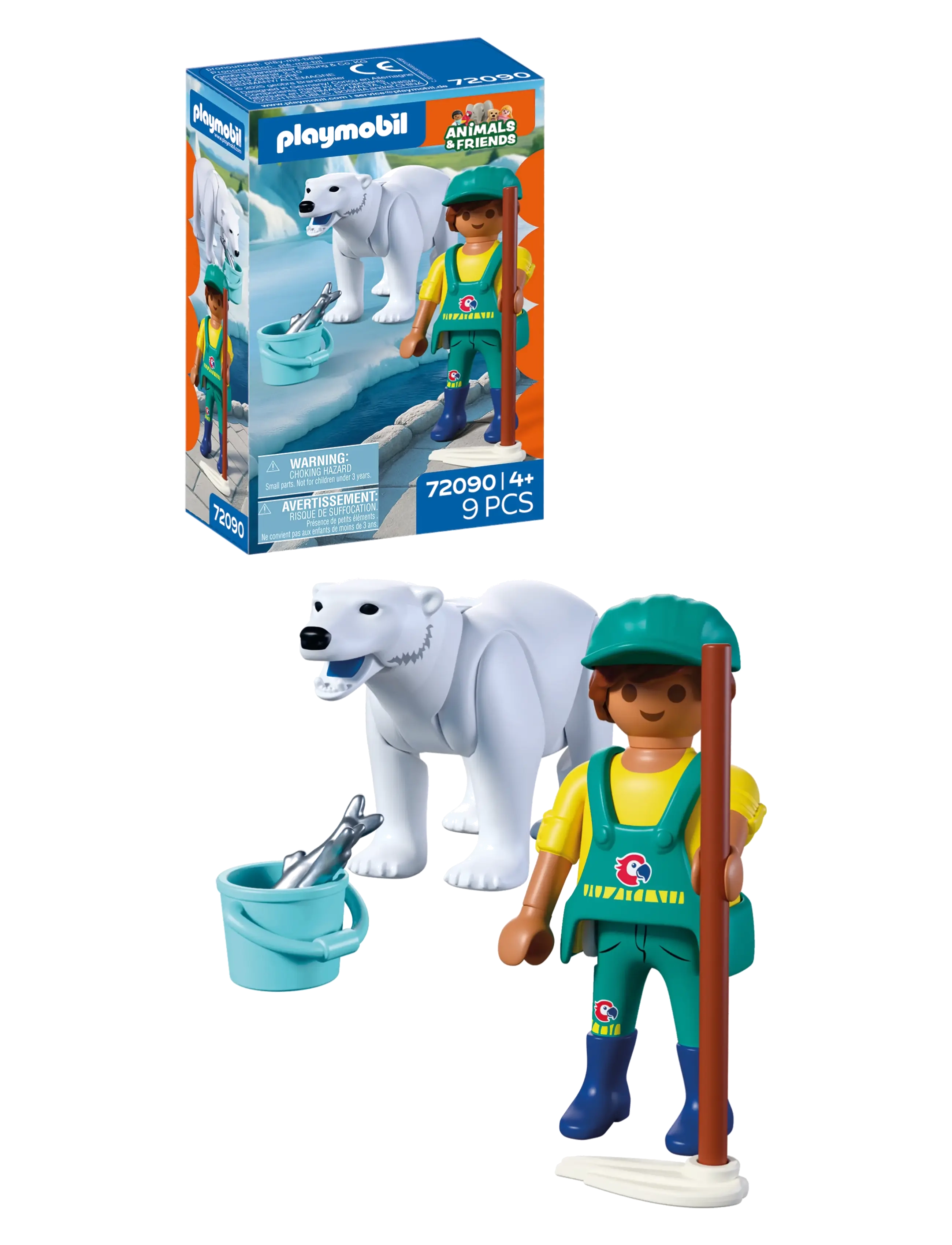 PLAYMOBIL - Zoo: Isbjørn og dyrepasser - multicolored - 1