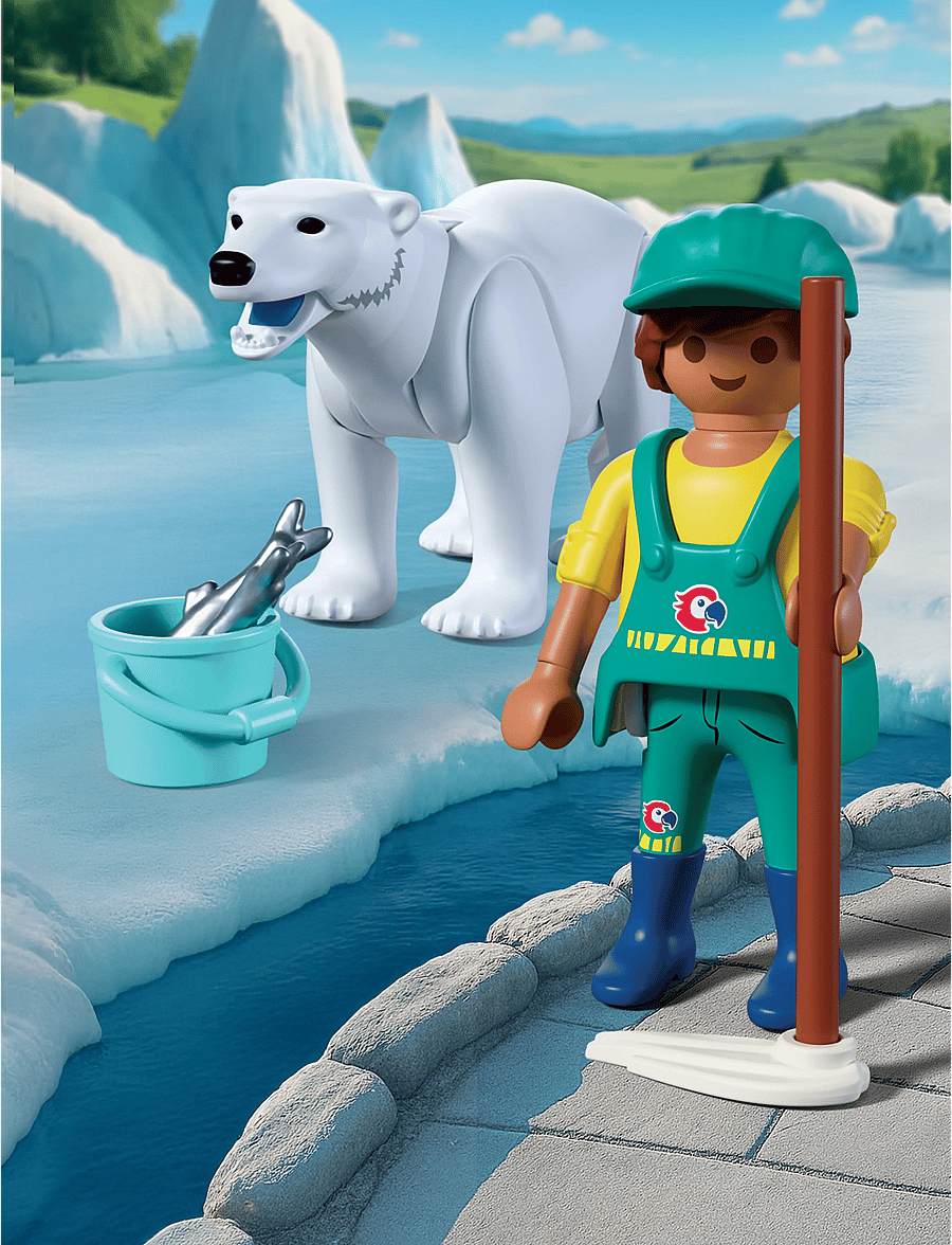 PLAYMOBIL - Zoo: Polar Bear and Zookeeper - kingitused alla 30€ - multicolored - 4