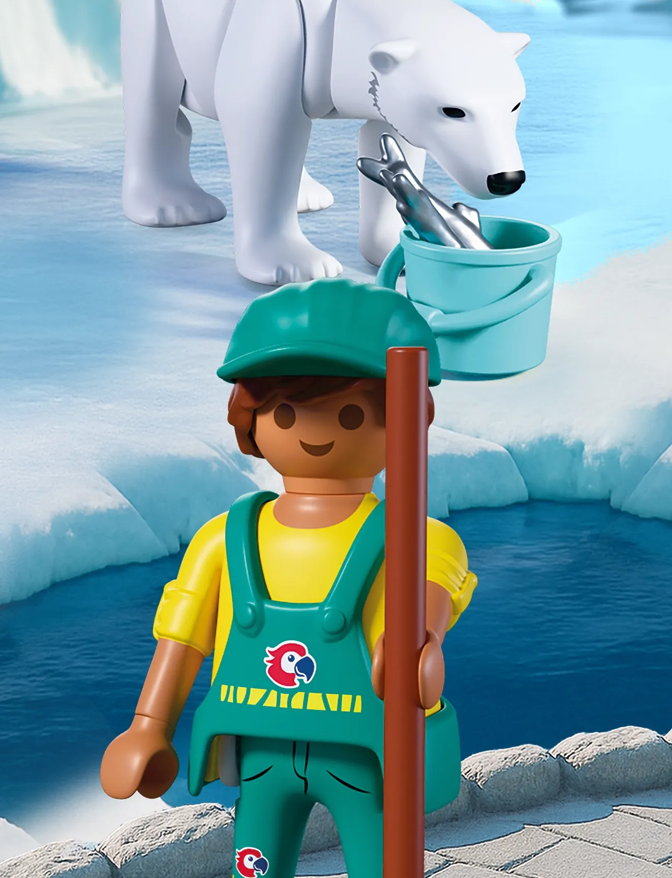 PLAYMOBIL - Zoo: Polar Bear and Zookeeper - gifts below 30€ - multicolored - 5