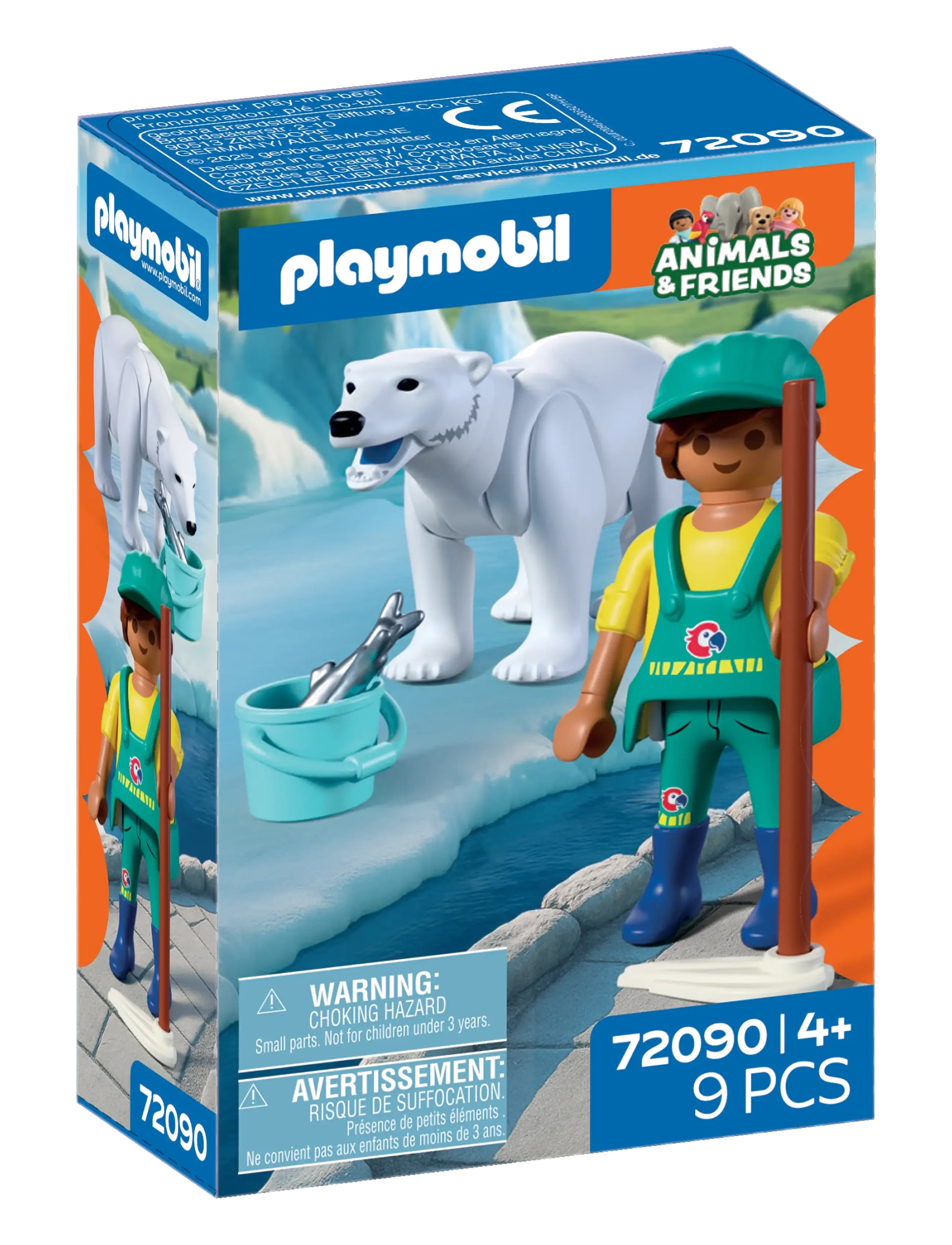 PLAYMOBIL - Zoo: Isbjørn og dyrepasser - multicolored - 2