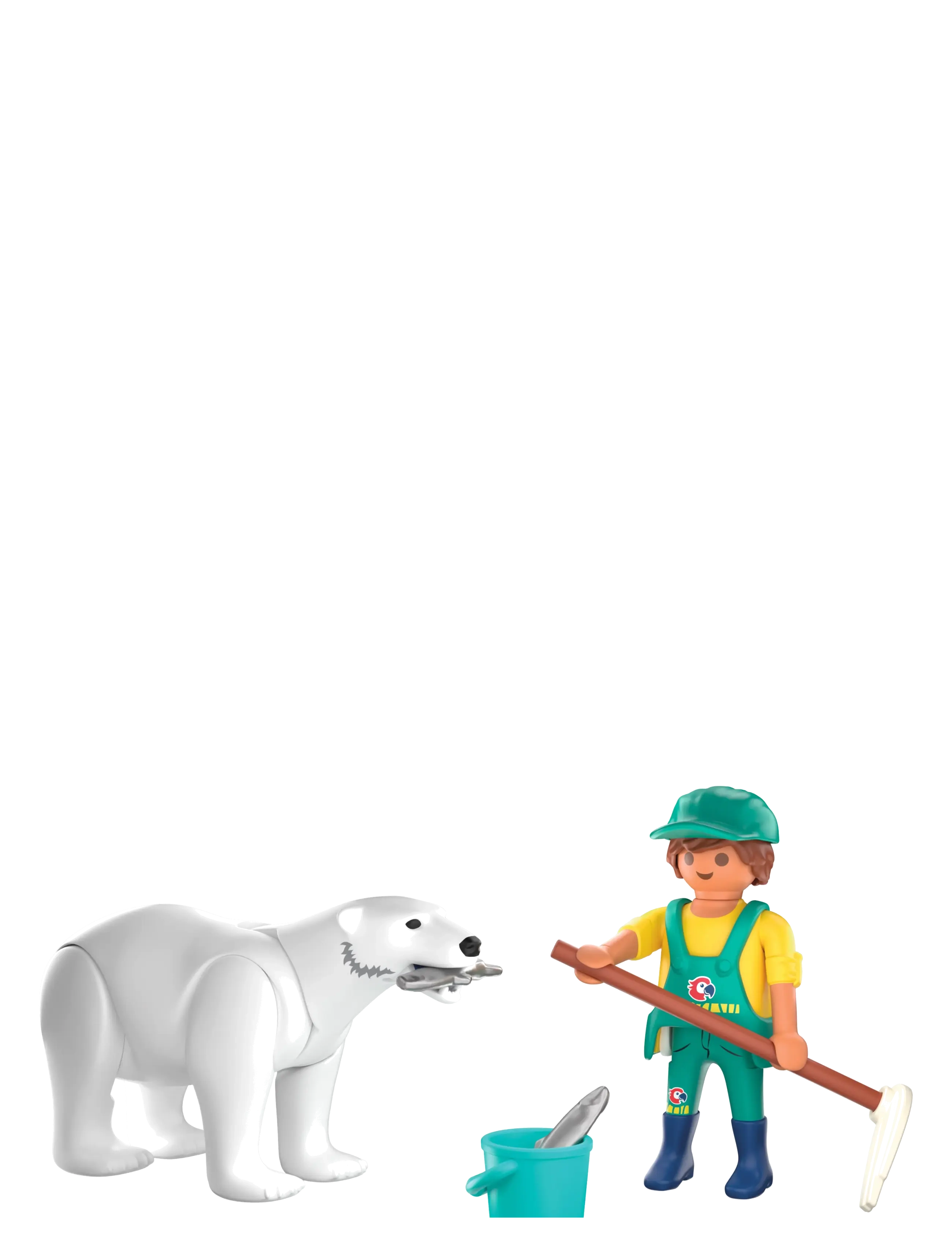 PLAYMOBIL - Zoo: Isbjørn og dyrepasser - multicolored - 3