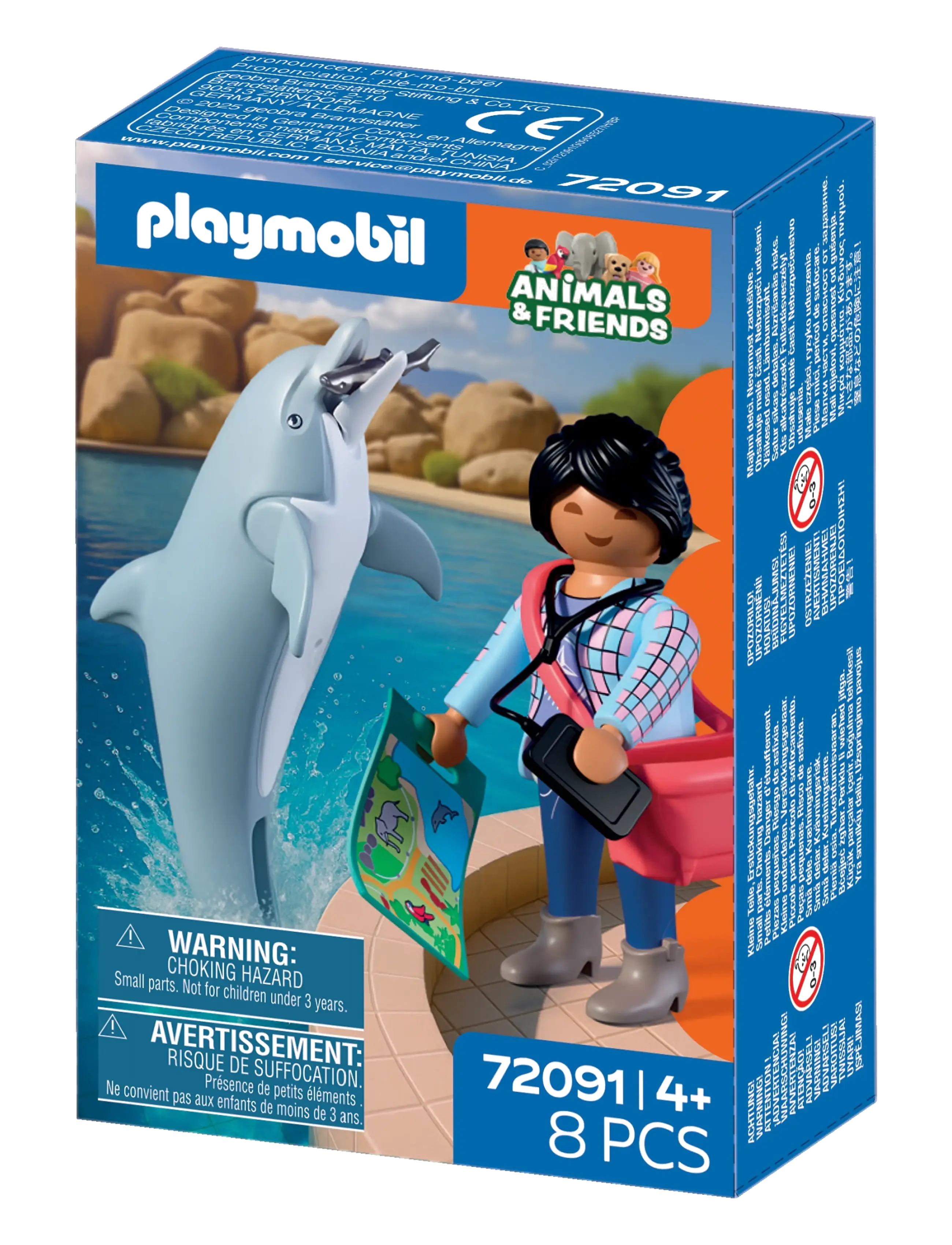 PLAYMOBIL Zoo: Dolphin and Visitor - Lapset - MULTICOLORED / multi