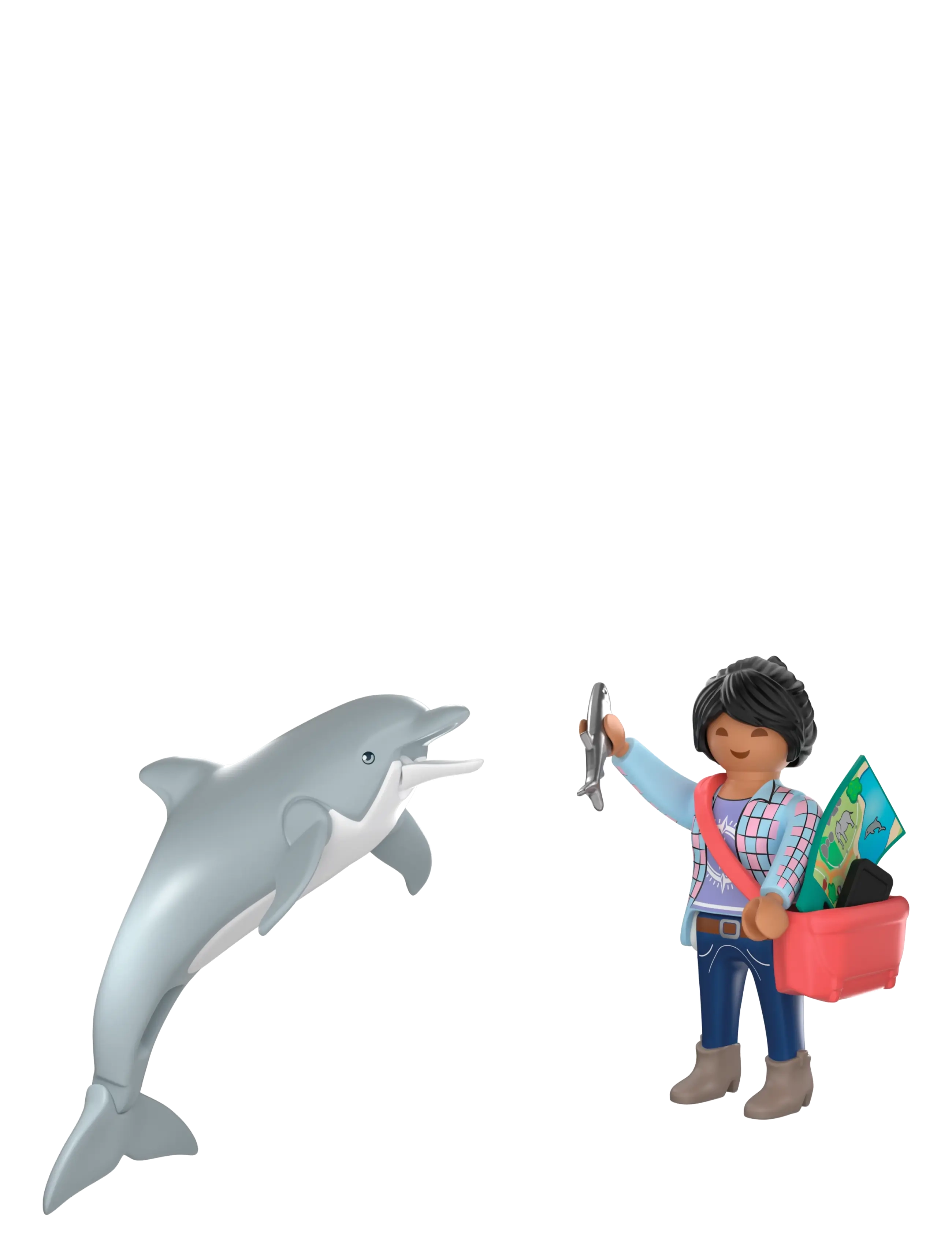 PLAYMOBIL - Zoo: Delfin og besøgende - multicolored - 2