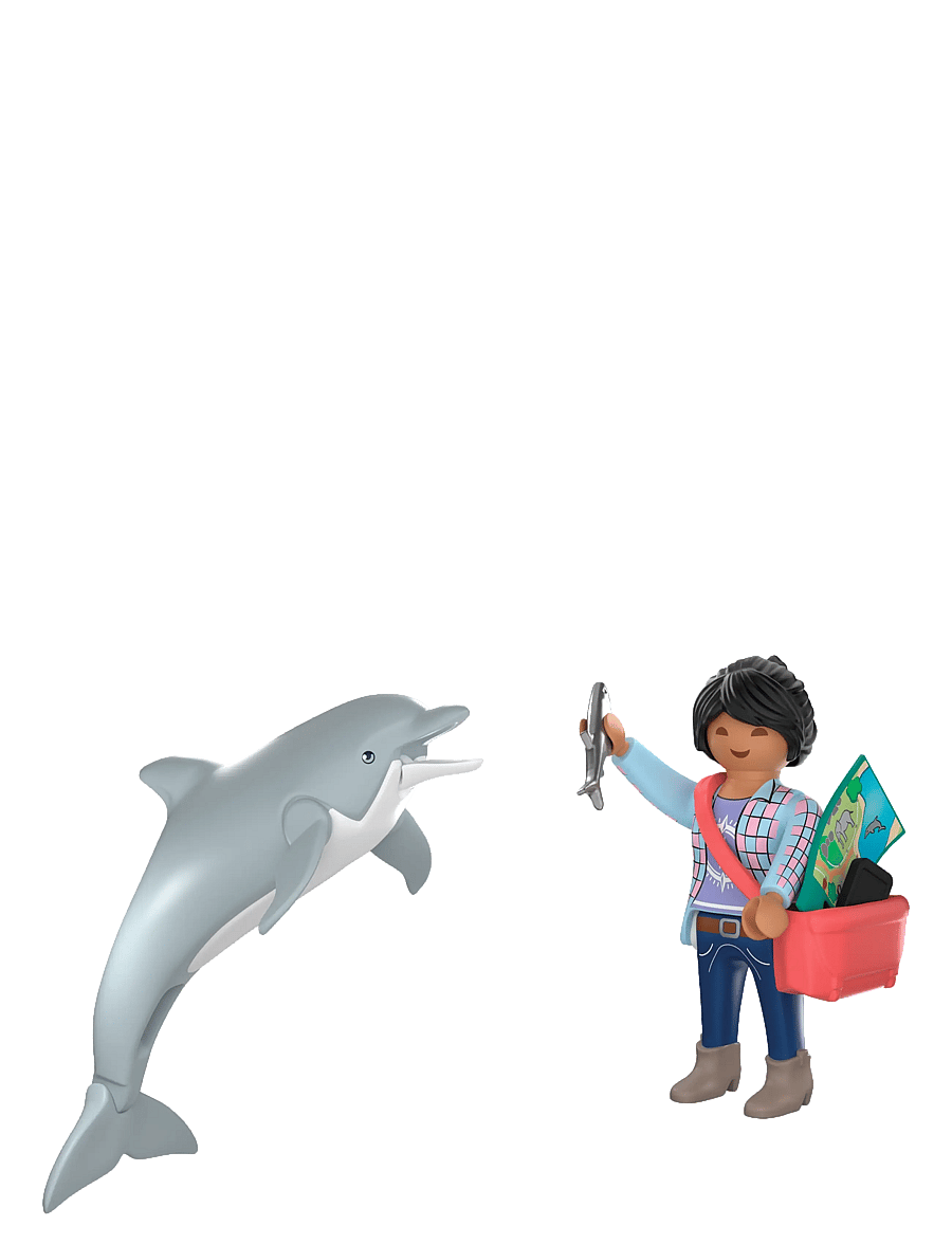 PLAYMOBIL - Zoo: Delfin och besökare - playmobil animals & friends - multicolored - 2