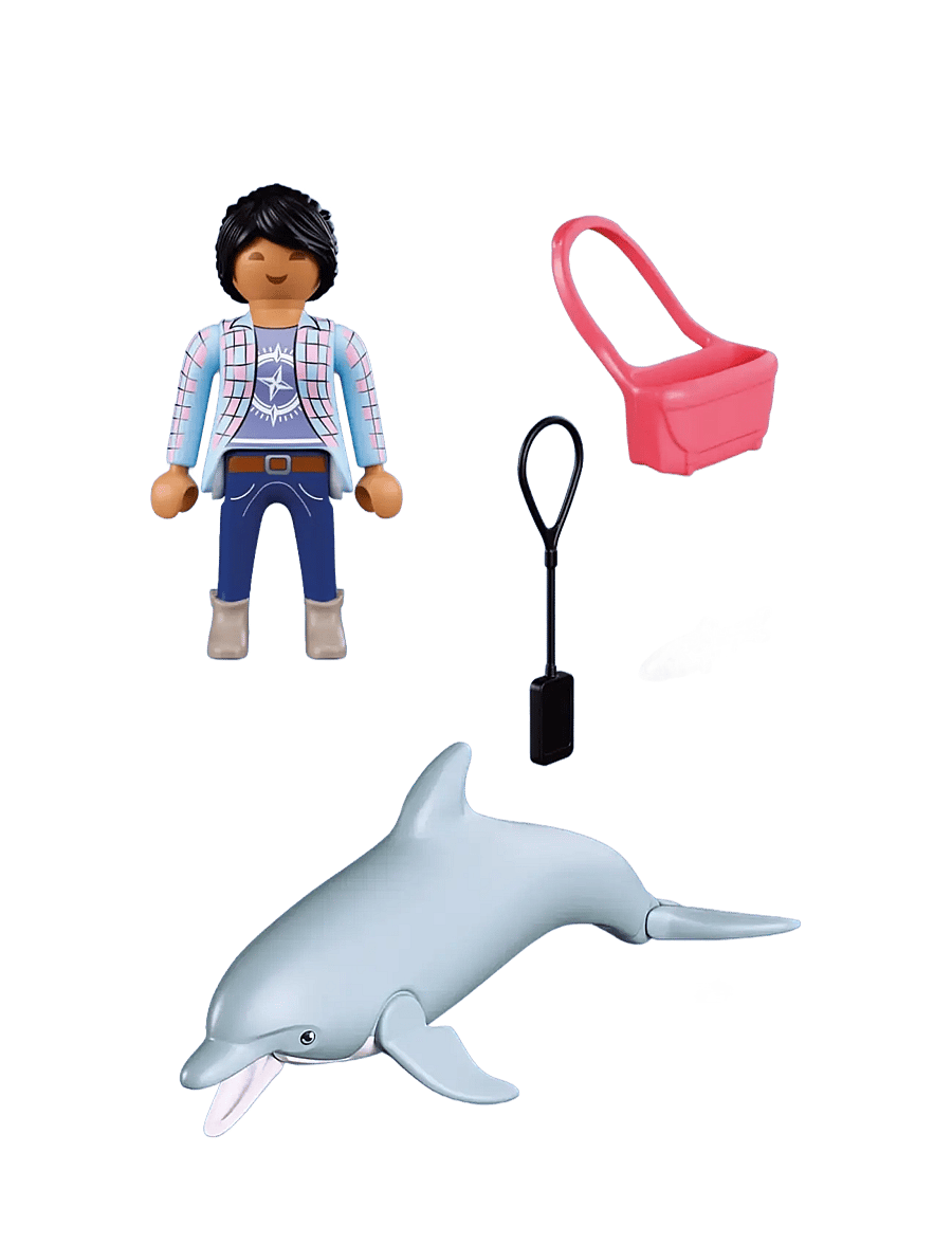 PLAYMOBIL - Zoo: Delfin och besökare - playmobil animals & friends - multicolored - 3