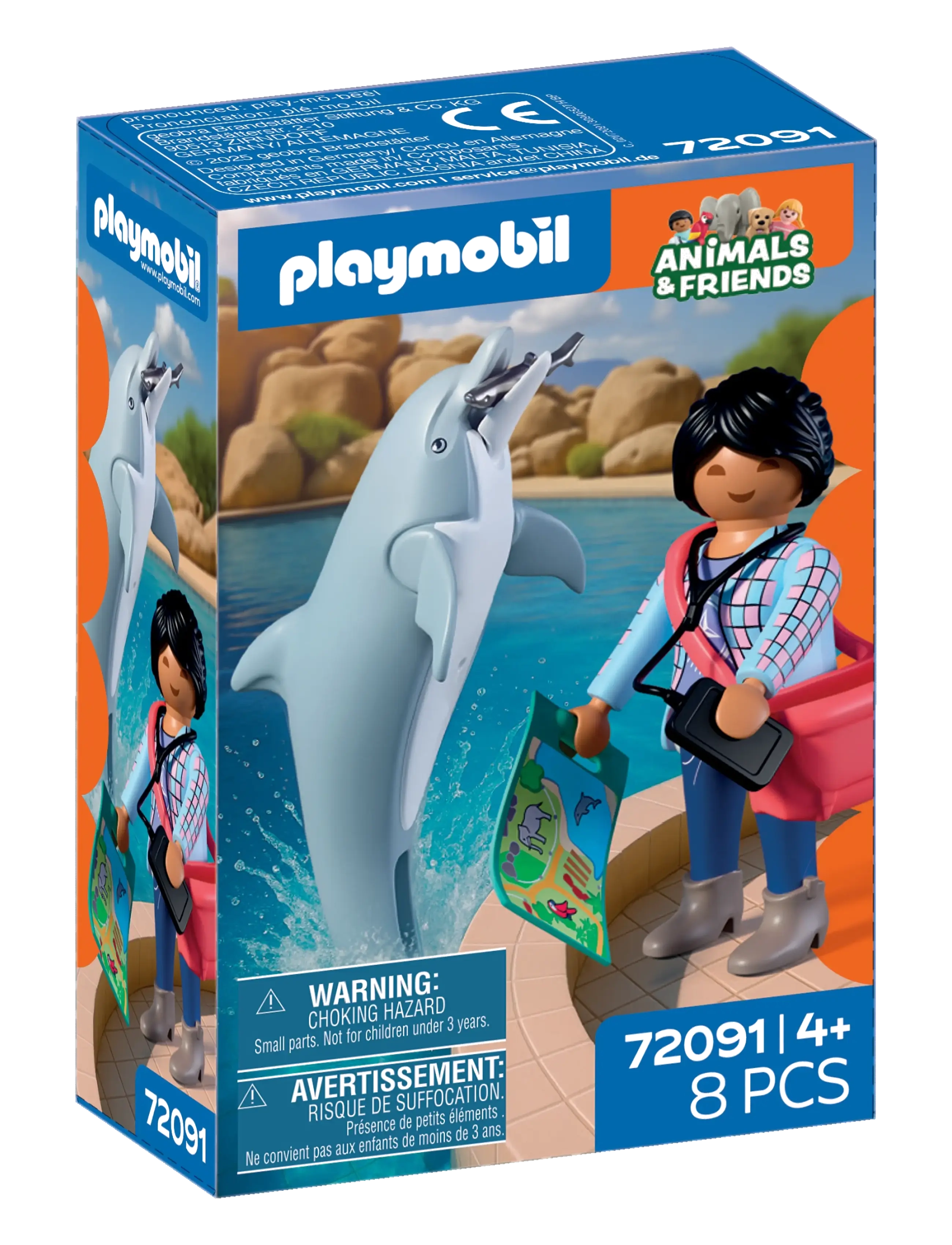 PLAYMOBIL - Zoo: Delfin og besøgende - multicolored - 4