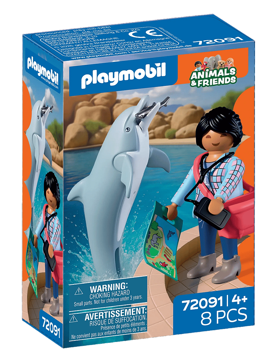 PLAYMOBIL - Zoo: Delfin och besökare - playmobil animals & friends - multicolored - 4