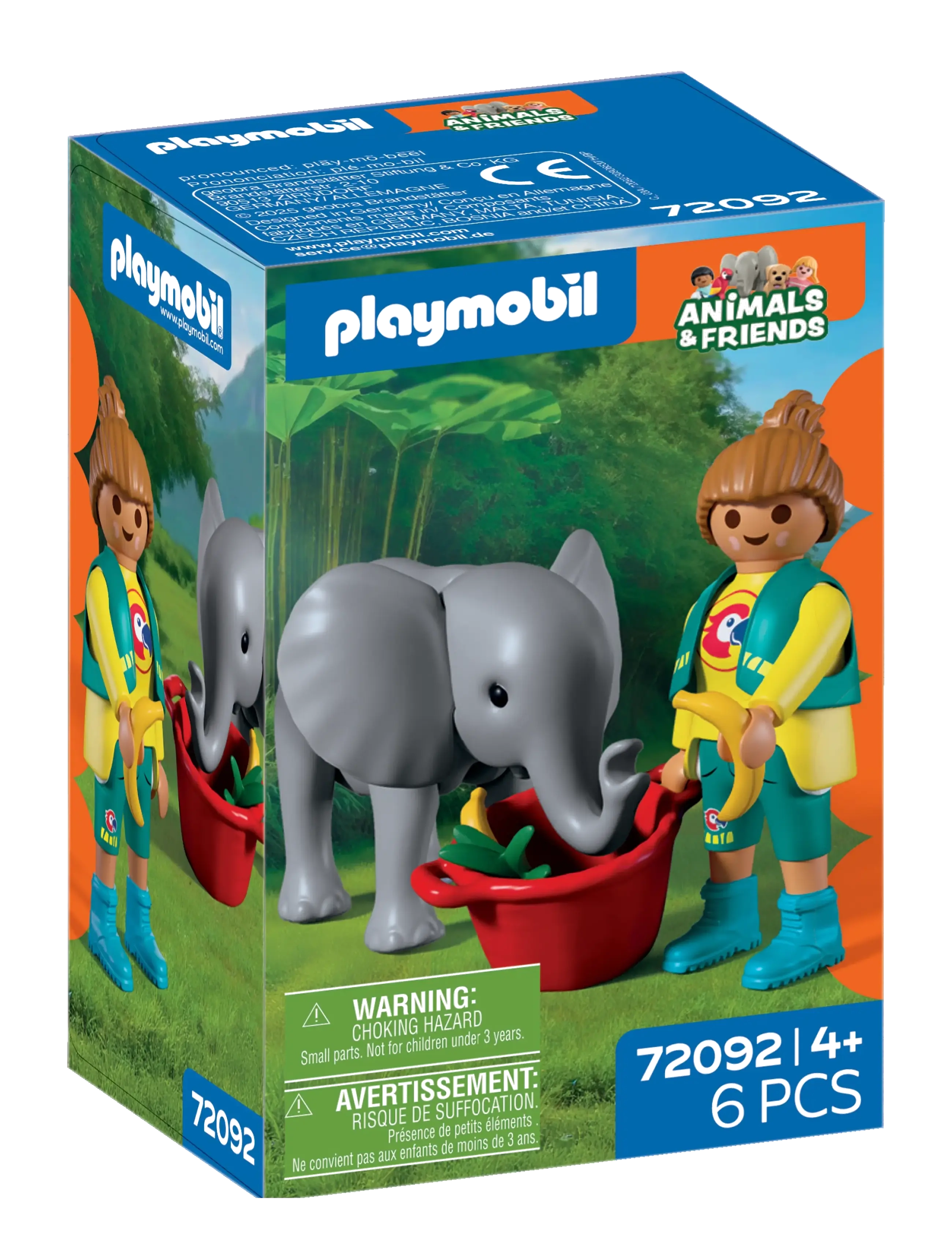 PLAYMOBIL Zoo: Baby-elefant og dyrepasser - Julegaver til børn - MULTICOLORED / multi