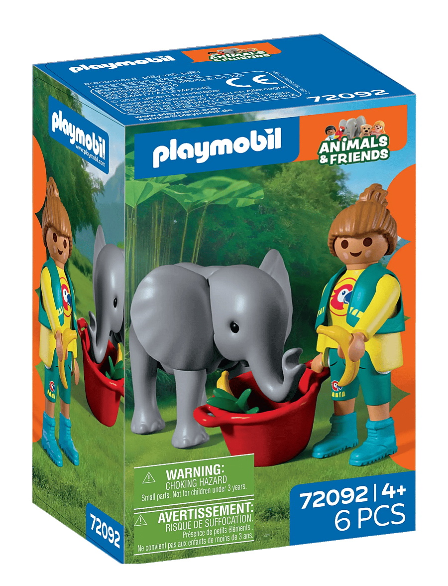 PLAYMOBIL - Zoo: Baby Elephant and Zookeeper - multicolored - 1