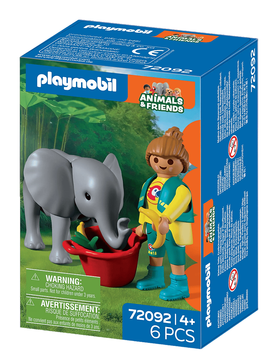 PLAYMOBIL - Zoo: Baby Elephant and Zookeeper - multicolored - 3