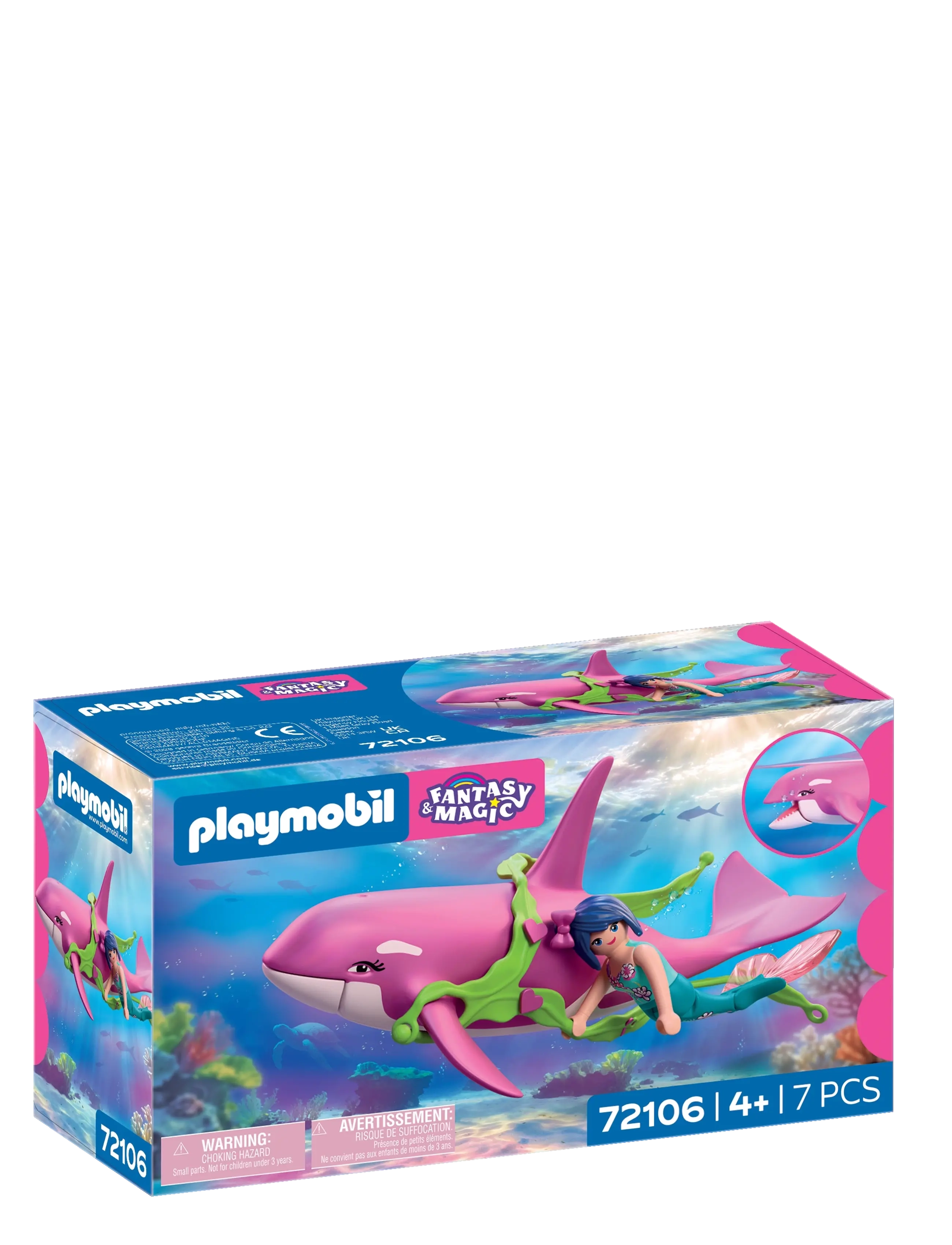 PLAYMOBIL Spækhugger Med Havfrue, One Size, Pink, Playmobil Legetøj > Playmobil Princess Magic, Børn