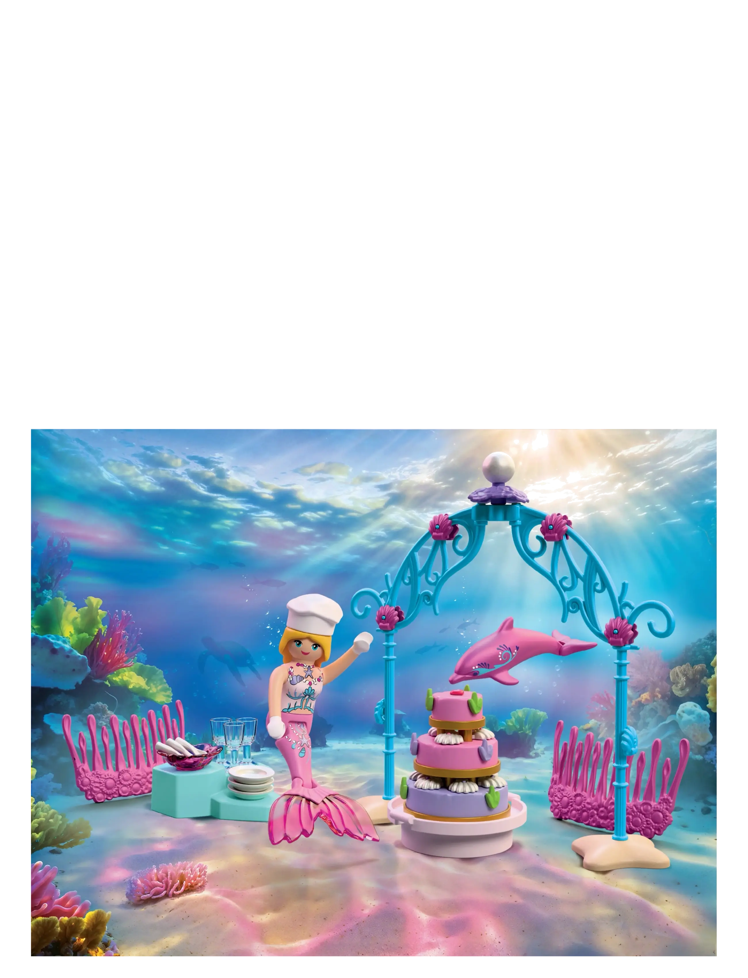 PLAYMOBIL Undervandsbryllupsbuffet, Børn, Playmobil Princess Magic, Multi/mønstret, Str: ONE SIZE